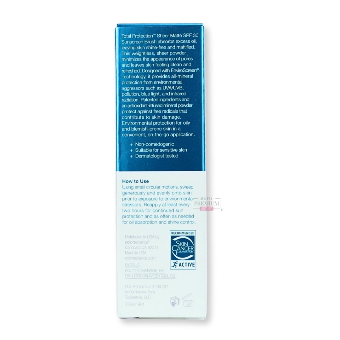 ColoreScience Total Sheer Matte SPF 30 7ml: Asombroso Acabado Mate y Protección Solar