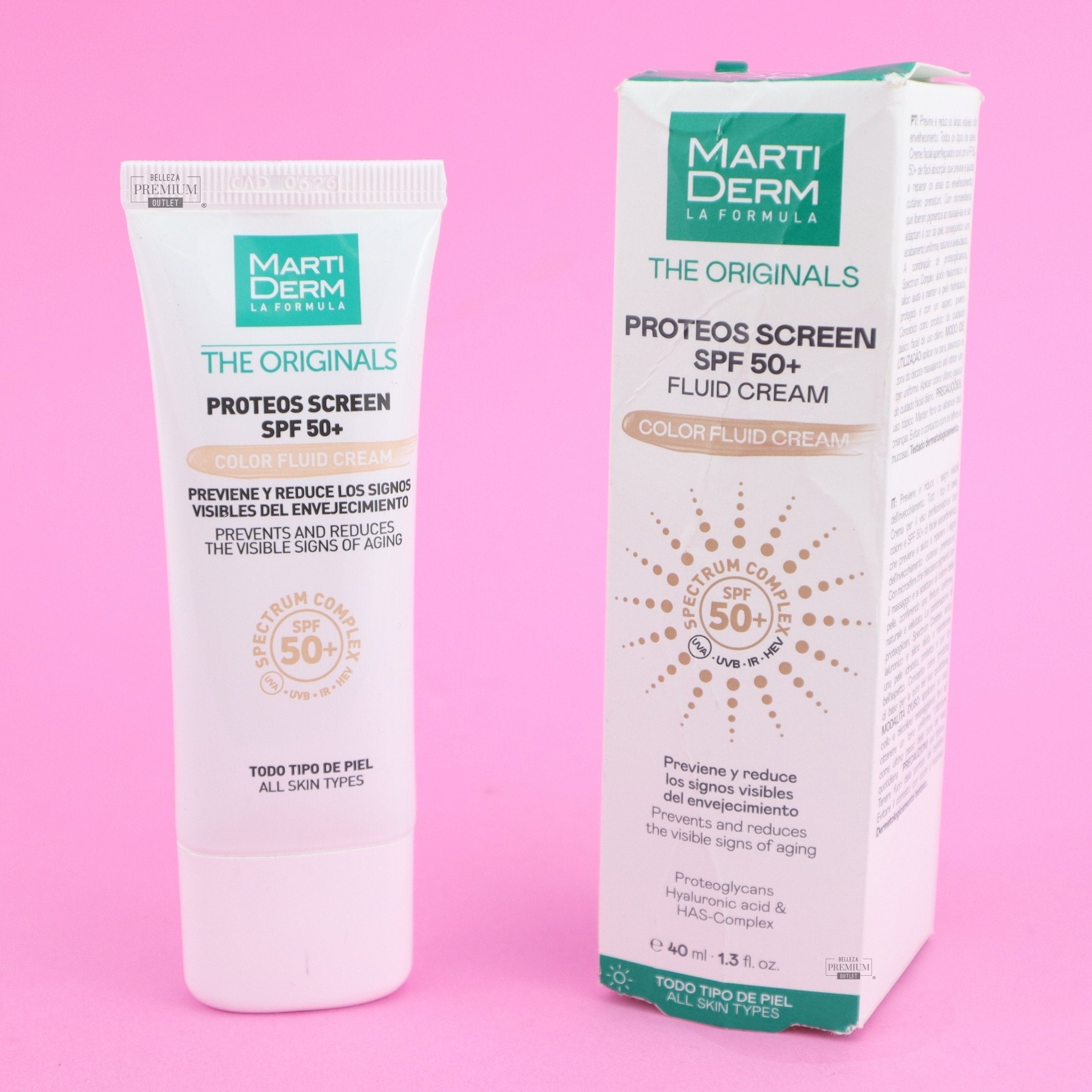 Marti Derm Proteos Screen SPF50 Color CAJA DAÑADA