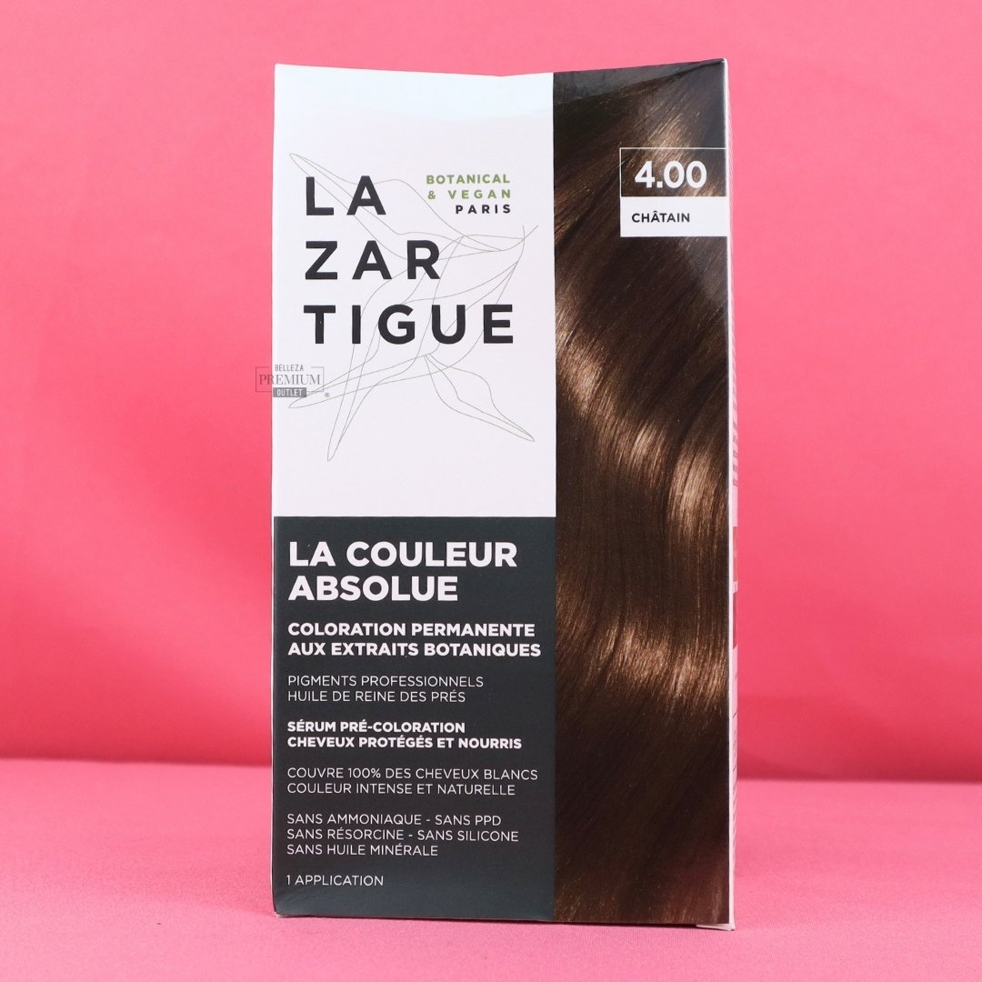 Lazartigue Hair Colorants Absolute Colour Permanent Haircolour 4.00 - Chestnut 153ml CAJA DAÑADA