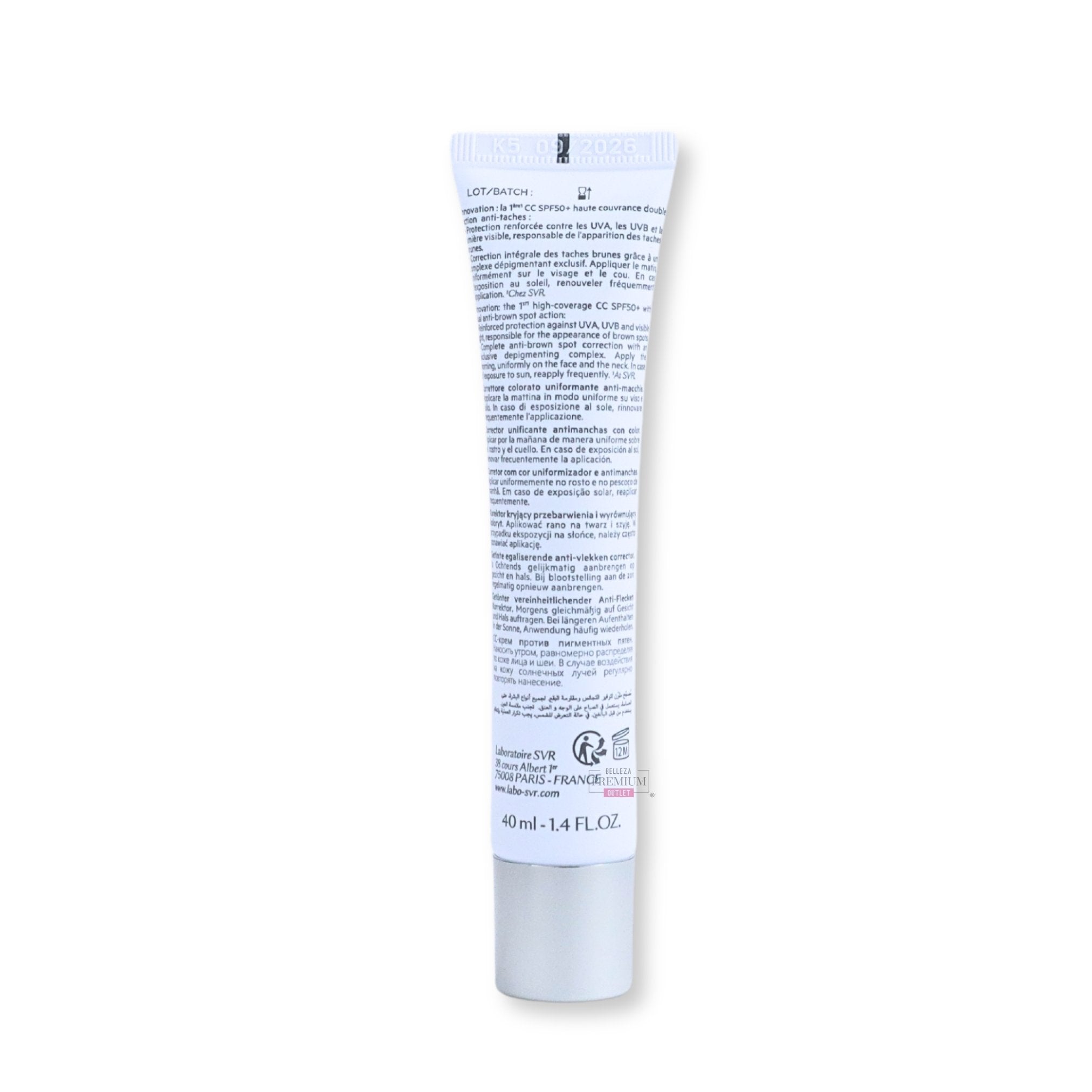 SVR Clairial CC SPF50+ Light 40ml: El Poderoso Protector de tu Piel