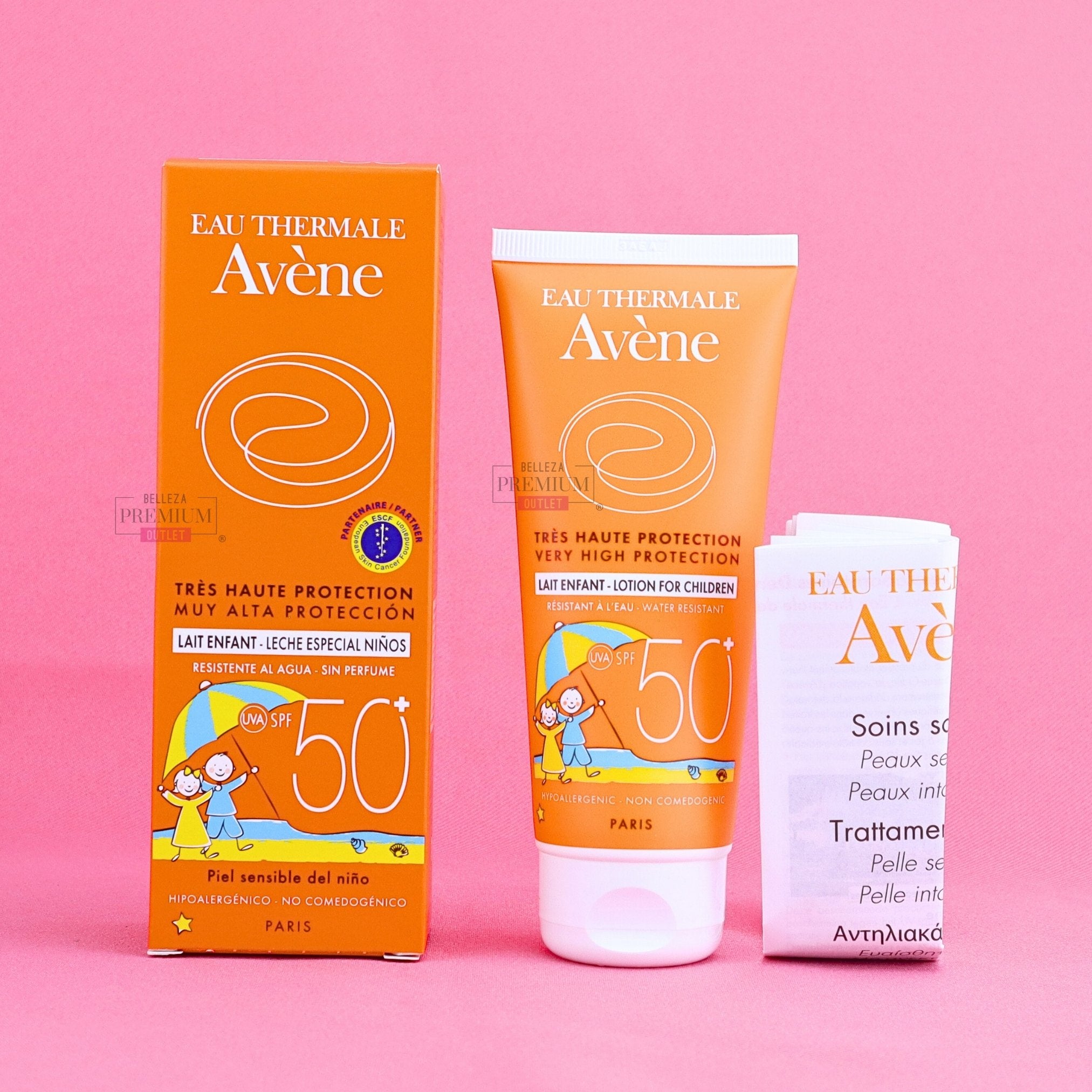 Avène Leche Niños SPF 50+ 100ml – Protección Solar Muy Alta para la Piel Delicada de los Más Pequeños