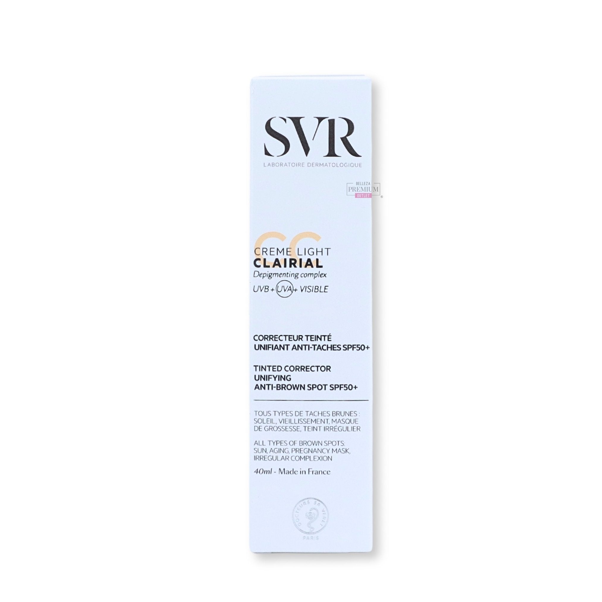 SVR Clairial CC SPF50+ Light 40ml: El Poderoso Protector de tu Piel