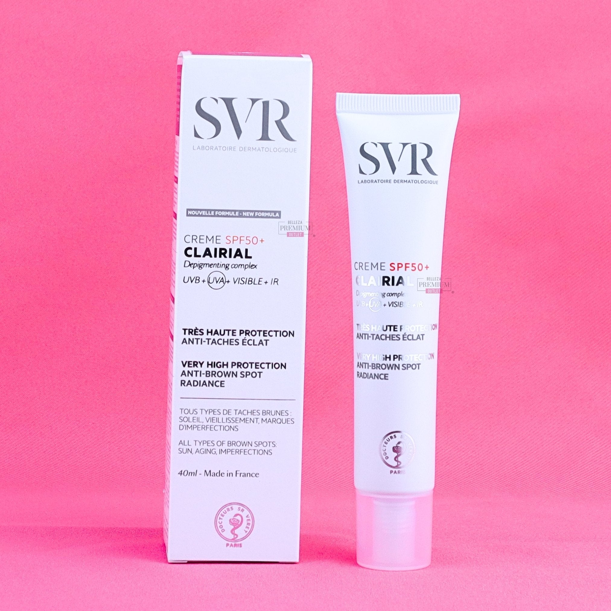 SVR Clairial SPF50+ Lum Vis 40ml: Protector Solar Glorioso para una Piel Radiante y Perfectamente Protegida