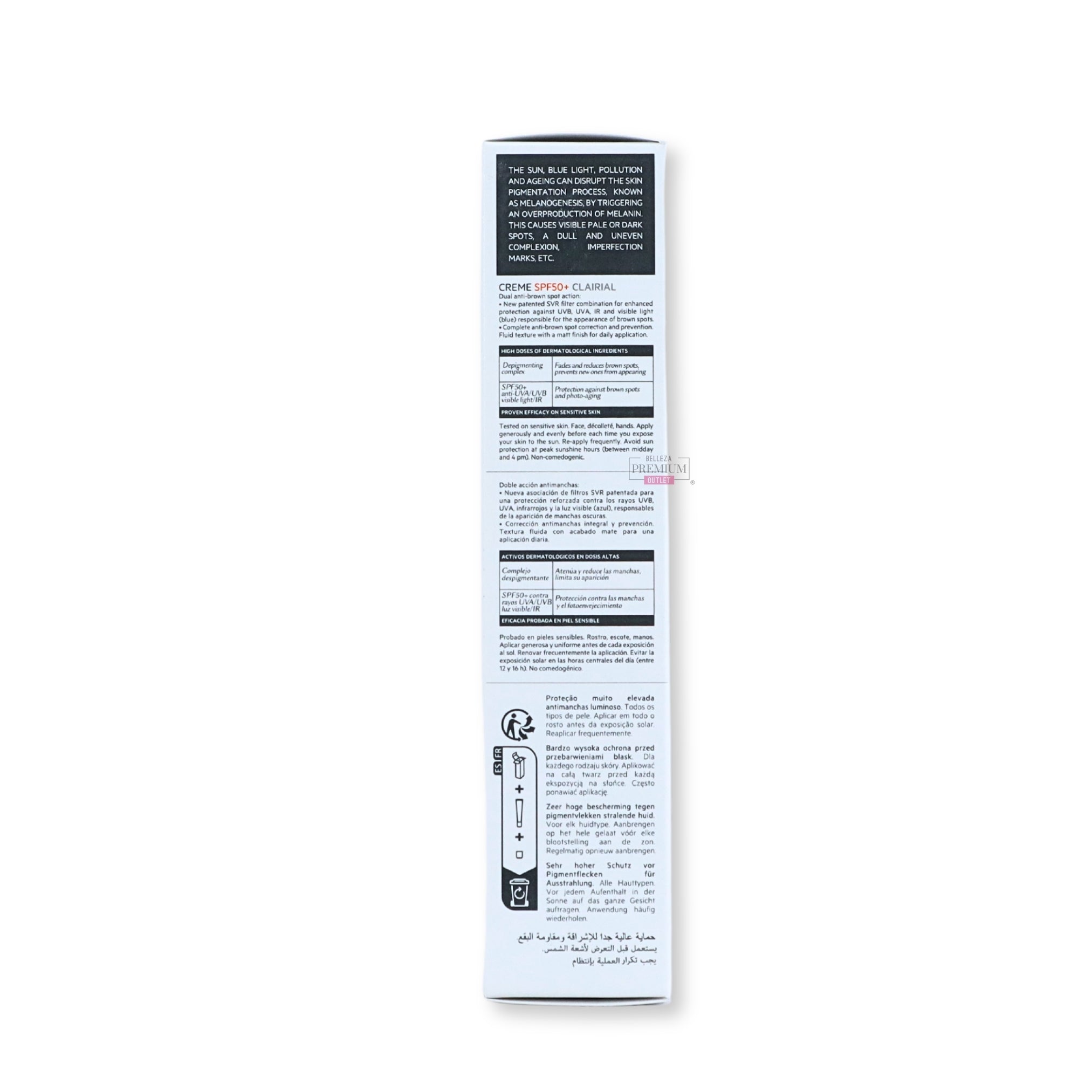 SVR Clairial SPF50+ Lum Vis 40ml: Protector Solar Glorioso para una Piel Radiante y Perfectamente Protegida