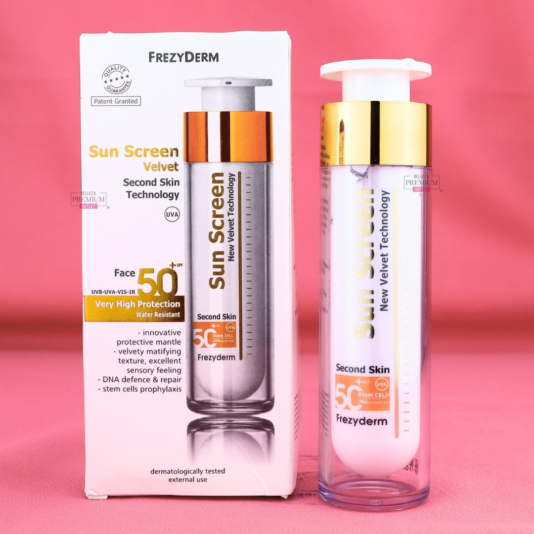 FREZYDERM SUN SCREEN VELVET FACE 50+ 50ml CAJA DAÑADA