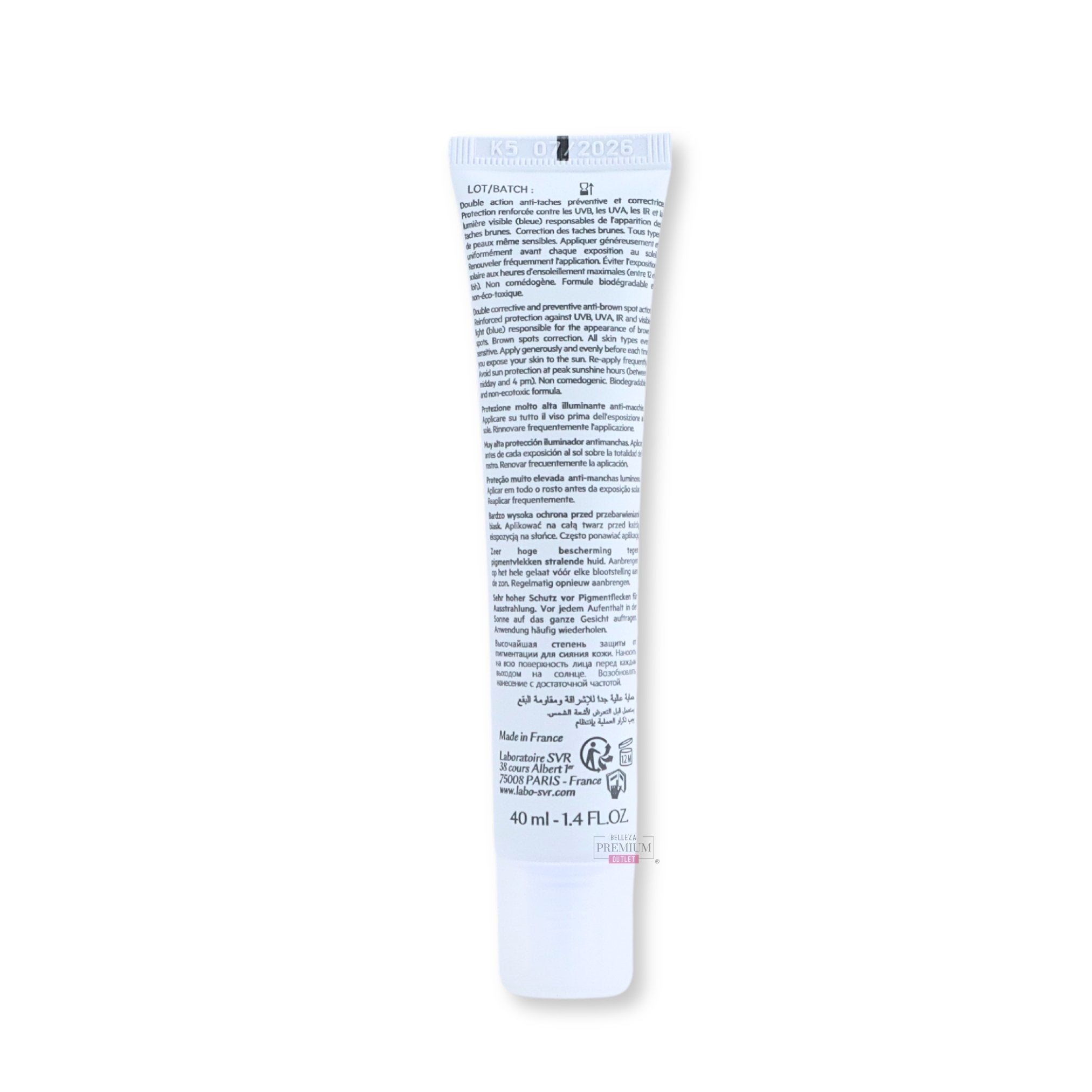 SVR Clairial SPF50+ Lum Vis 40ml: Protector Solar Glorioso para una Piel Radiante y Perfectamente Protegida