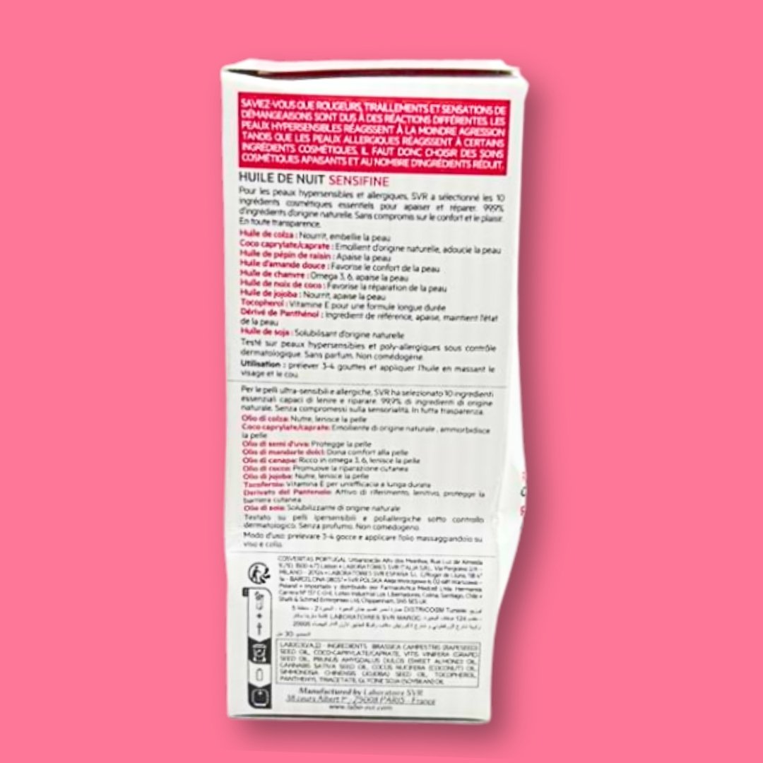 Svr Sensifine Huile Nuit 30ml CAJA DAÑADA