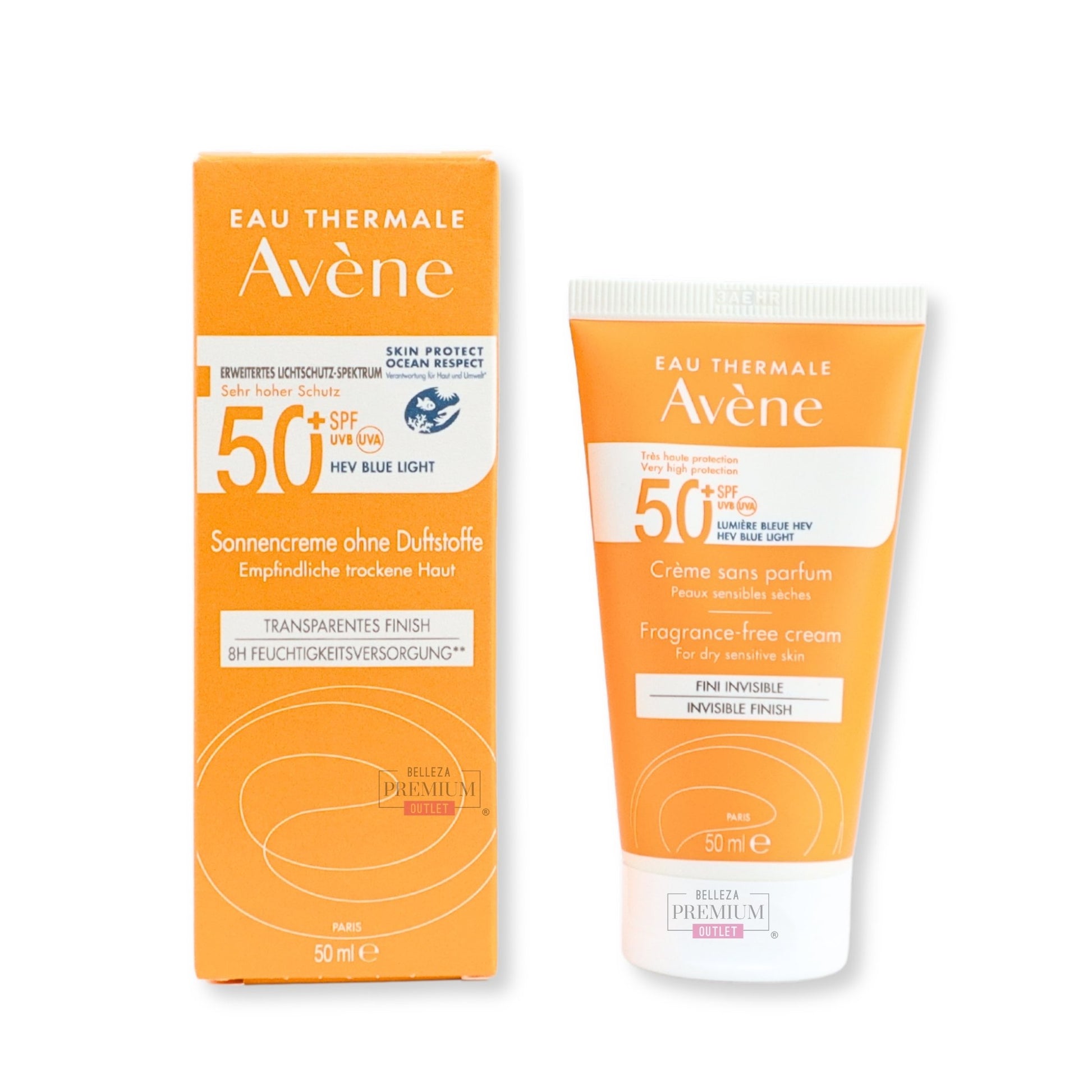 Avene SPF 50+ Crème sans parfum 50ml: El protector solar perfecto sin perfume que dejará tu piel libre de irritaciones