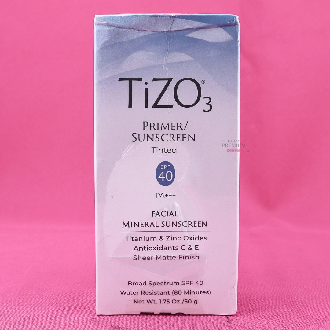 TIZO 3 PRIMER SUNSCREEN 50G TINTED SPF 40 P CAJA ROTA,CELOFÁN ROTO, CAJA DAÑADA