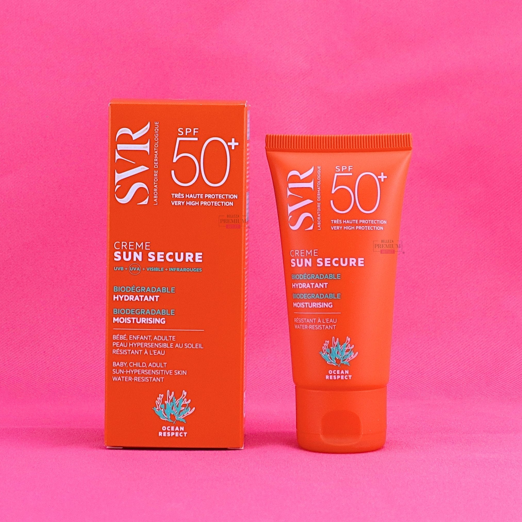 SVR Sun Secure Creme SPF50+ 50ml: Protección Solar Infalible para una Defensa Completa