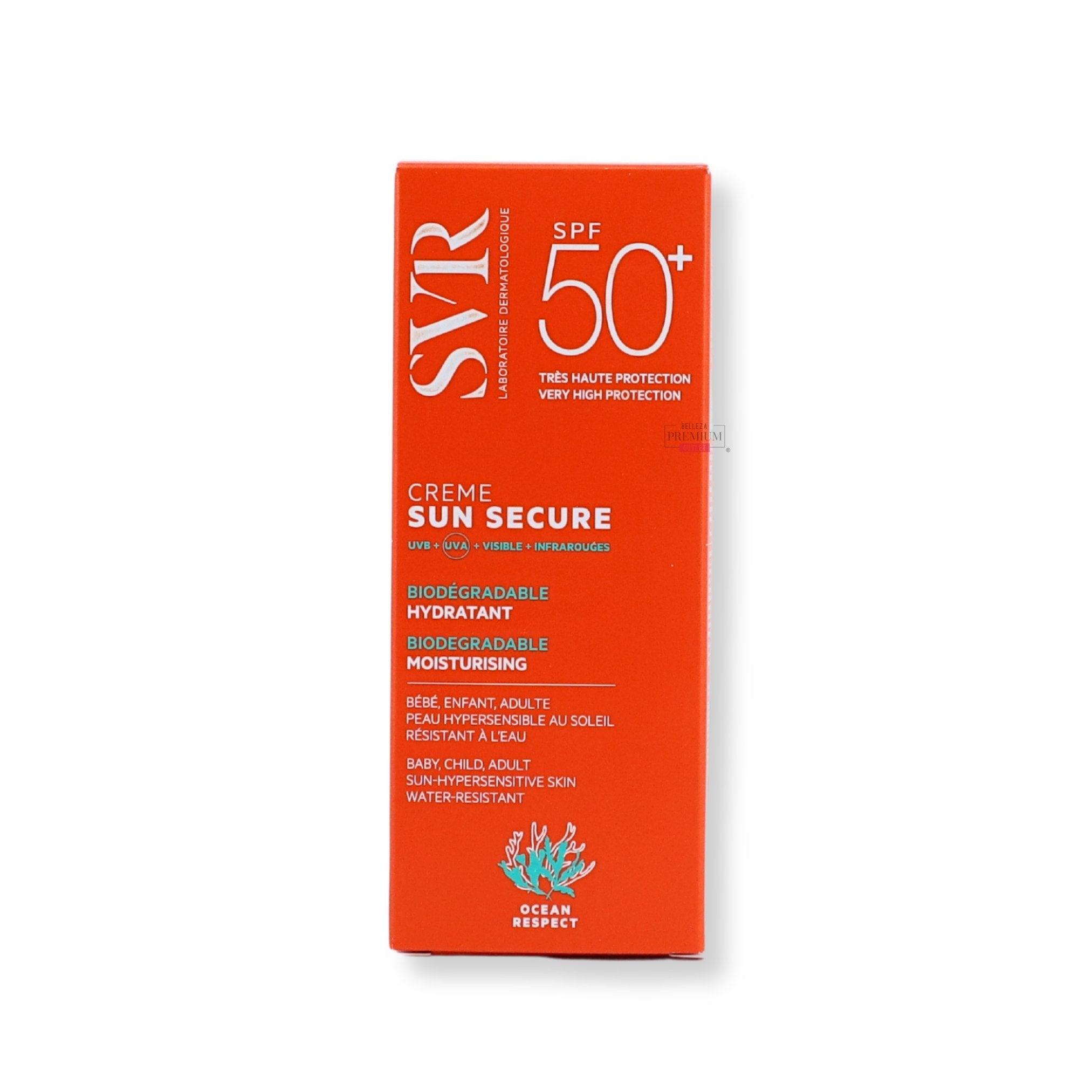 SVR Sun Secure Creme SPF50+ 50ml: Protección Solar Infalible para una Defensa Completa