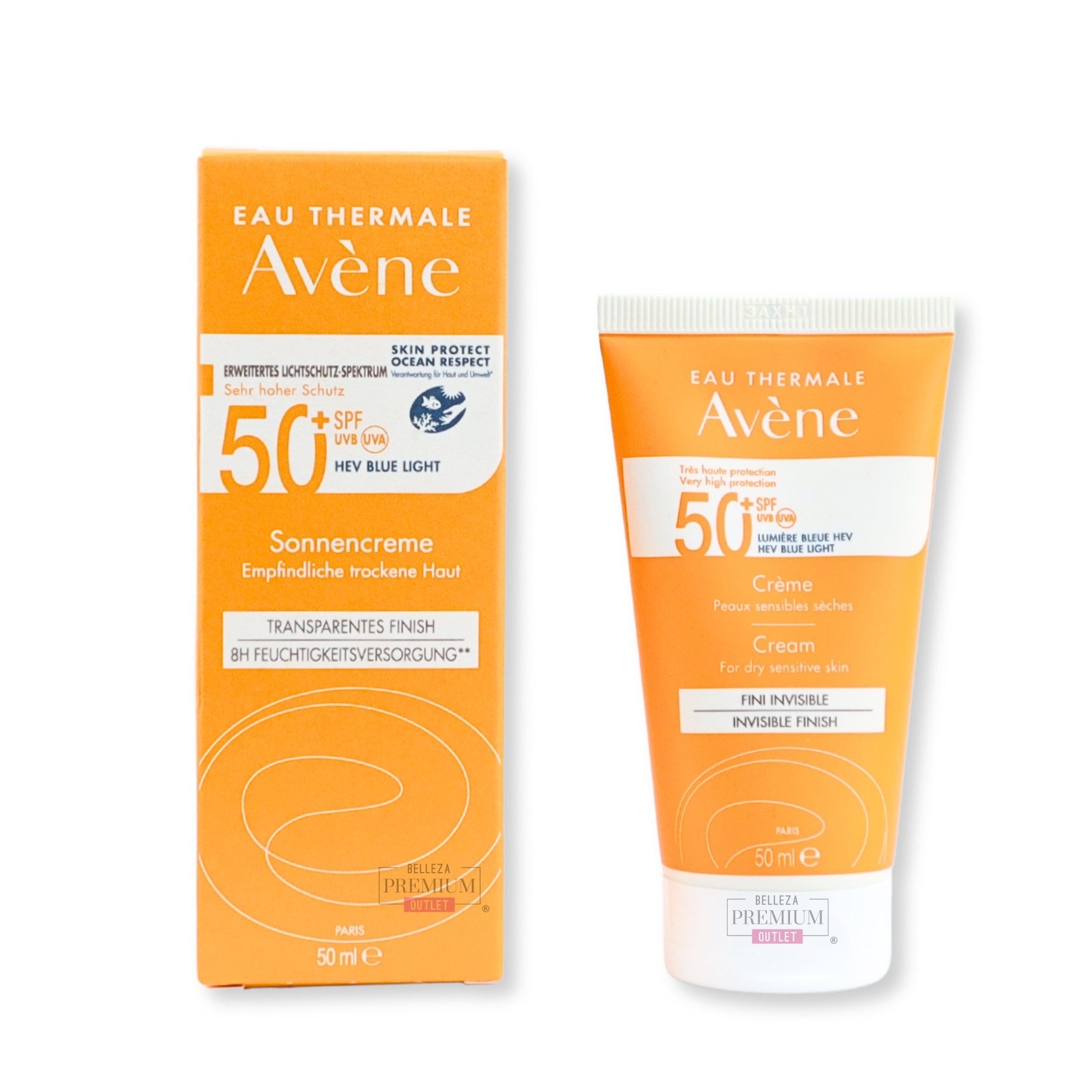 Avene SPF 50+ Crème transparent finish 50ml: El acabado transparente perfecto para pieles sensibles