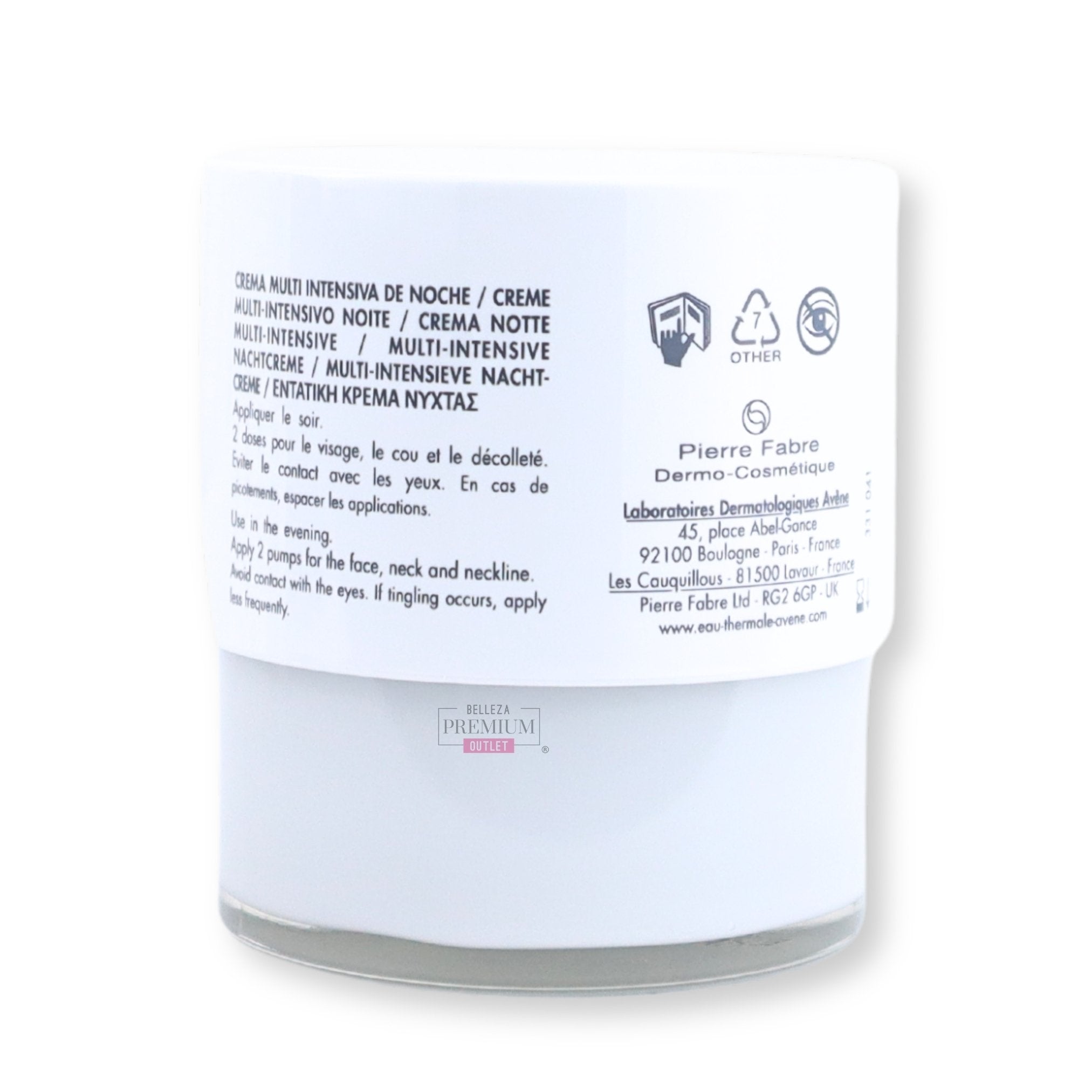 Avène Hyaluron Activ B3 Crema de Noche Multi-Intensiva 40ml – Regeneración Celular y Piel Visiblemente Rejuvenecida