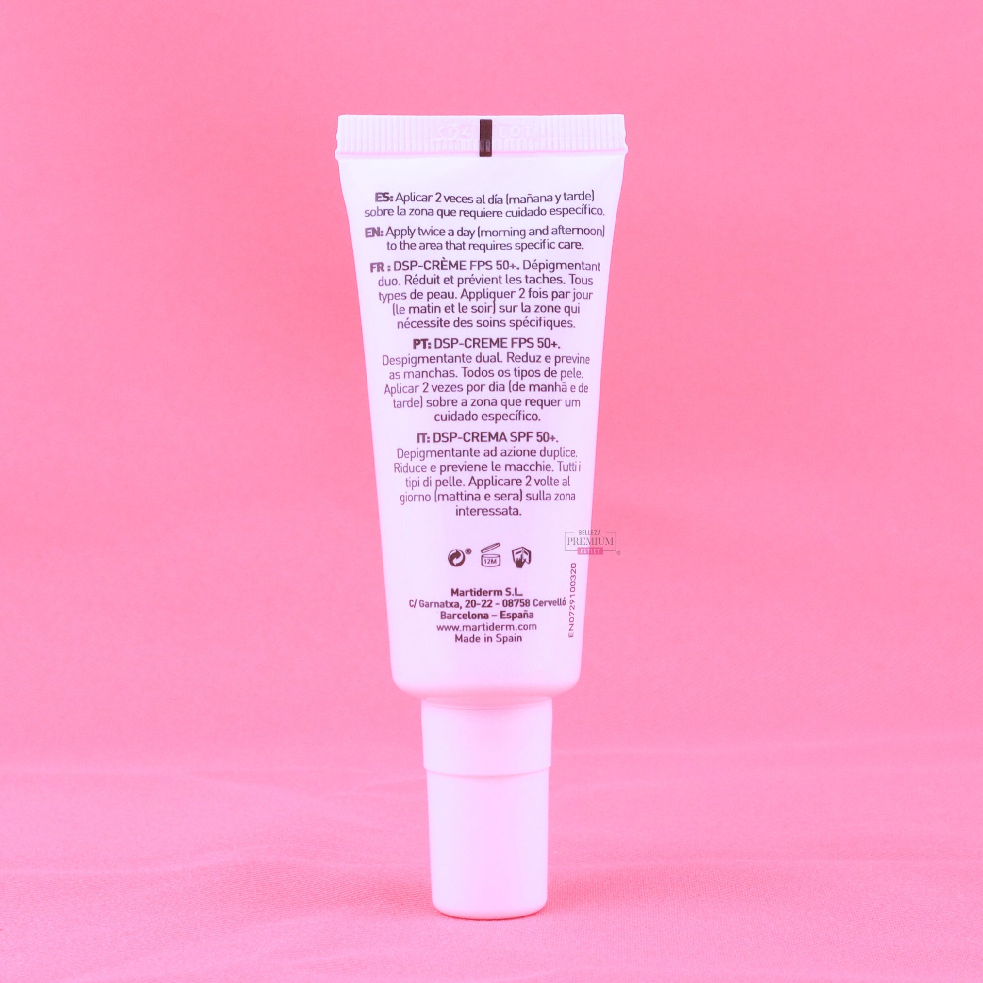 Martiderm Pigment Zero DSP-Crema FPS 50+ 40ml SIN CAJA