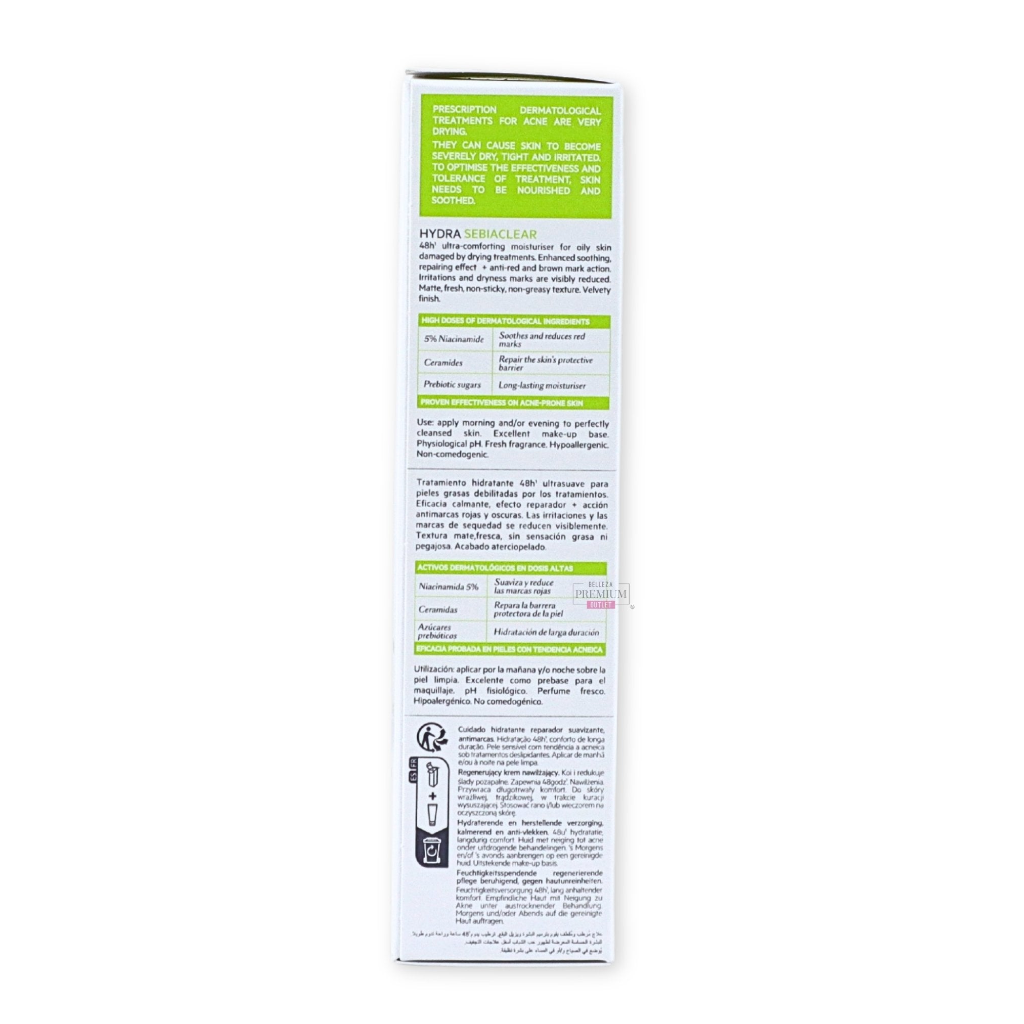 SVR Sebiaclear Crème Hydra 40 ml: Impactante Hidratación para una Piel Radiante y Equilibrada
