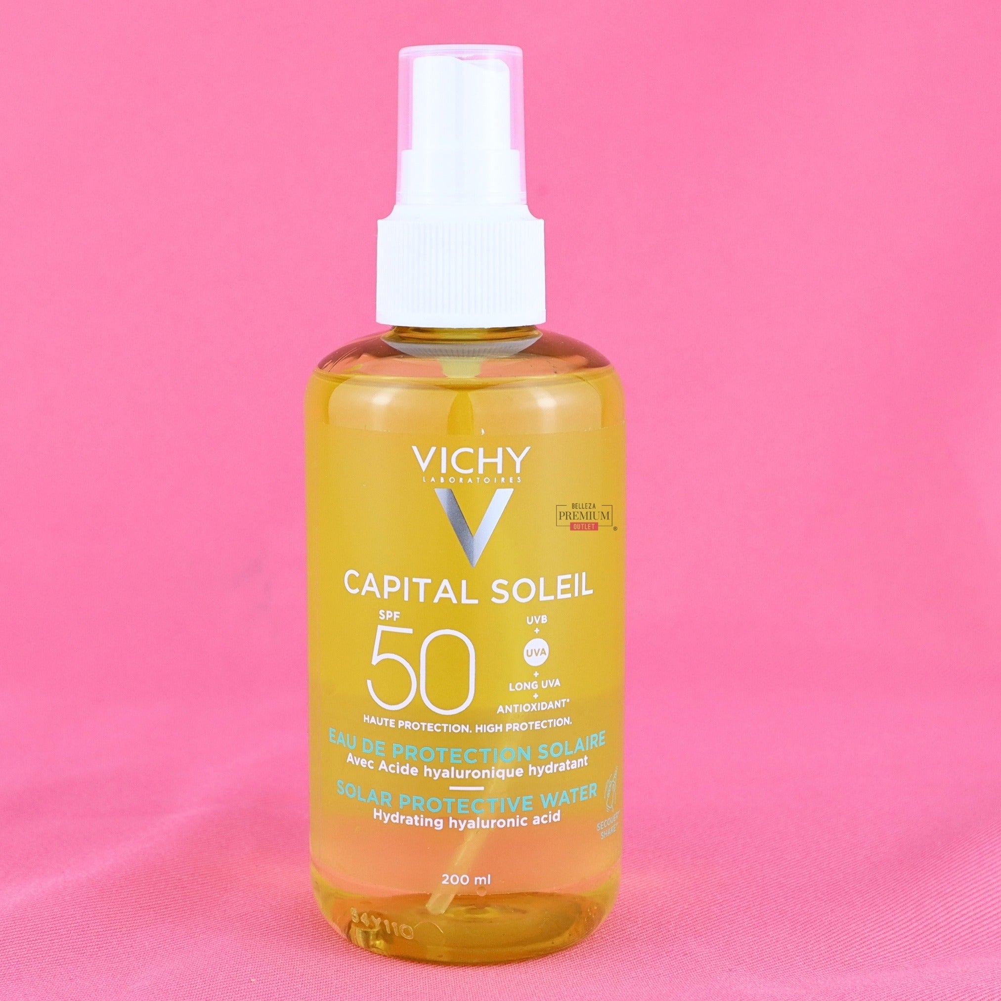 Vichy Capital Soleil Solar Water SPF 50 200ml – Agua Solar Hidratante con Alta Protección UV