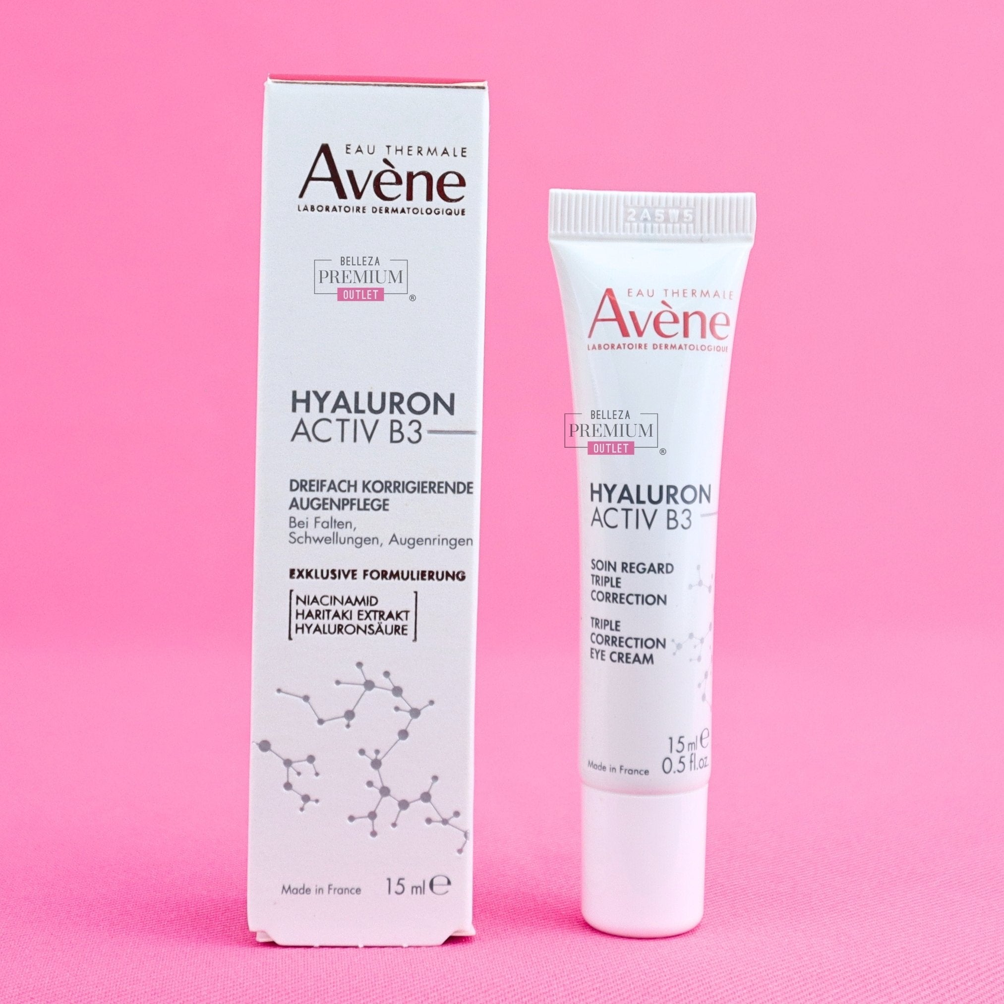 Avene Hyaluron Activ B3 Soin Regard Triple Correction 15ml: Cuidado extraordinario contra arrugas, bolsas y ojeras.