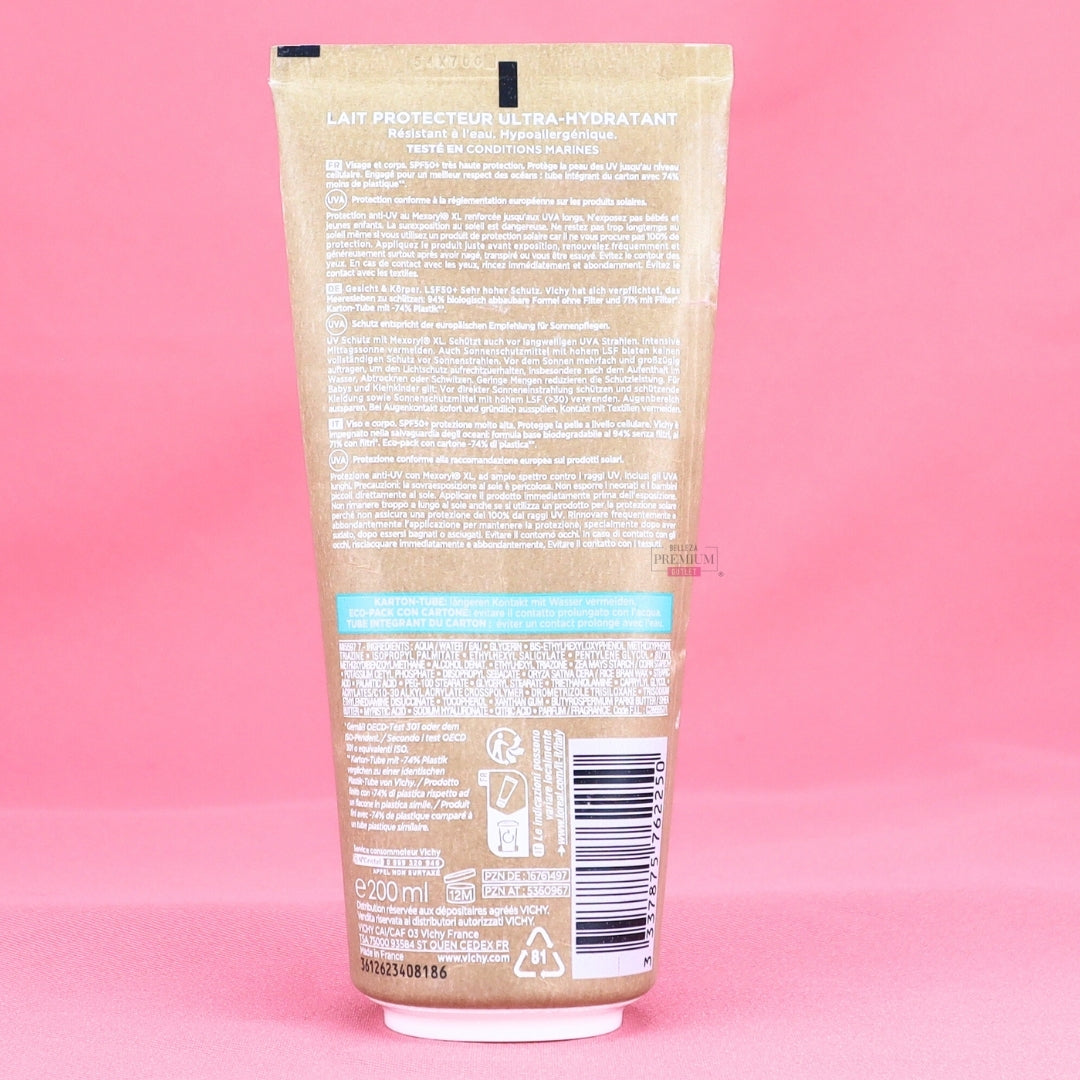 Vichy Solar Eco-designed Milk SPF50+ 200ml FALTA PRODUCTO