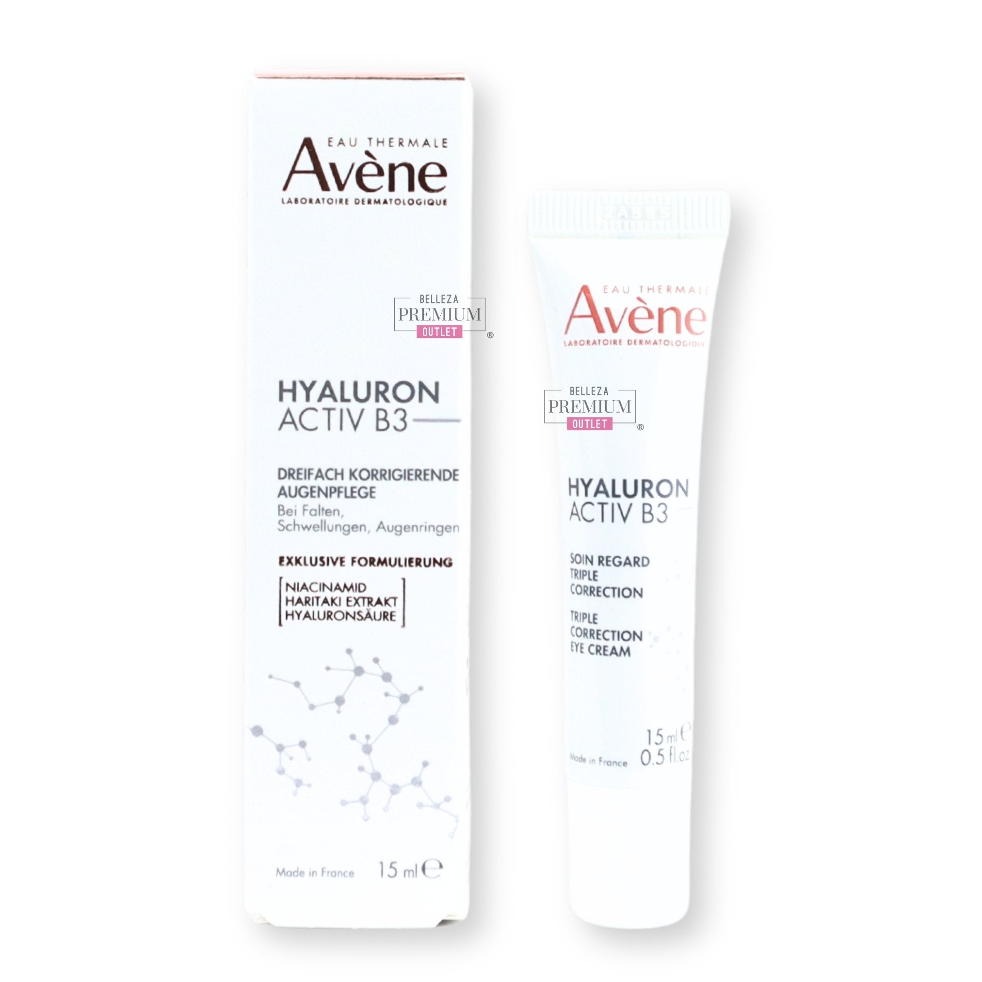 Avene Hyaluron Activ B3 Soin Regard Triple Correction 15ml: Cuidado extraordinario contra arrugas, bolsas y ojeras.
