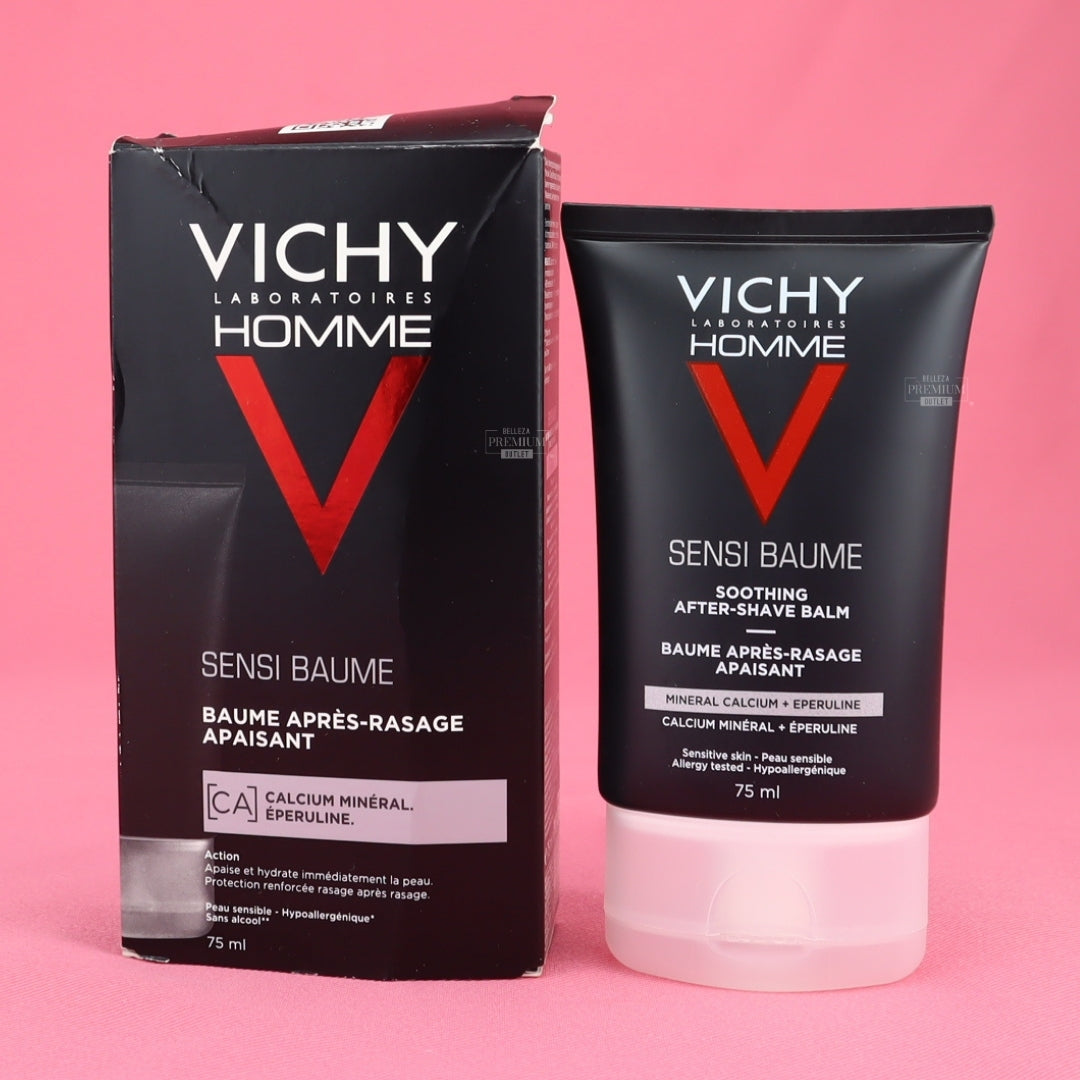 Vichy Homme Sensi Baume Soothing After-shave Balm 75ml CAJA DAÑADA
