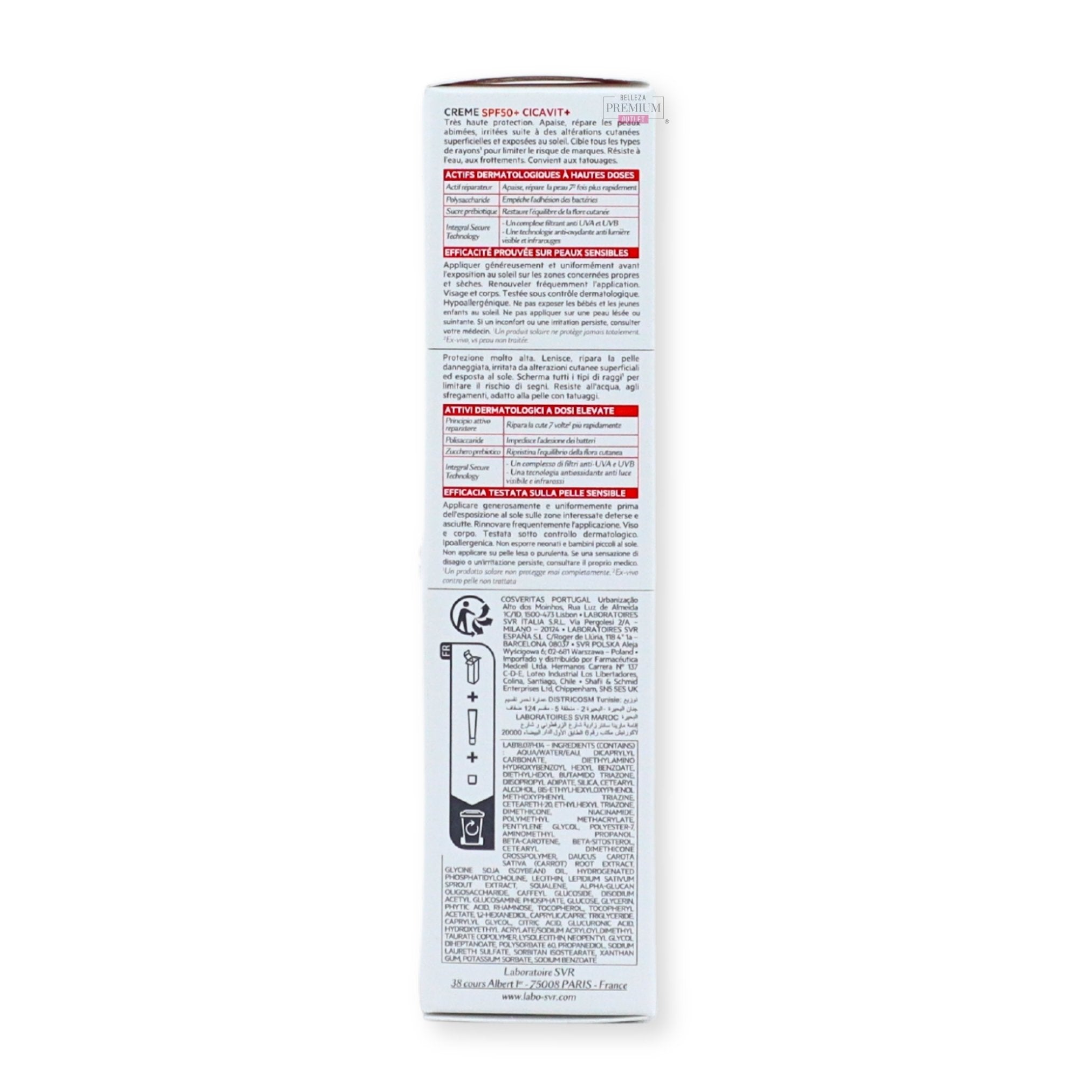 SVR Crème SPF50+ Cicavit+ 40ml: La Protección Irremplazable que Repara y Defiende tu Piel