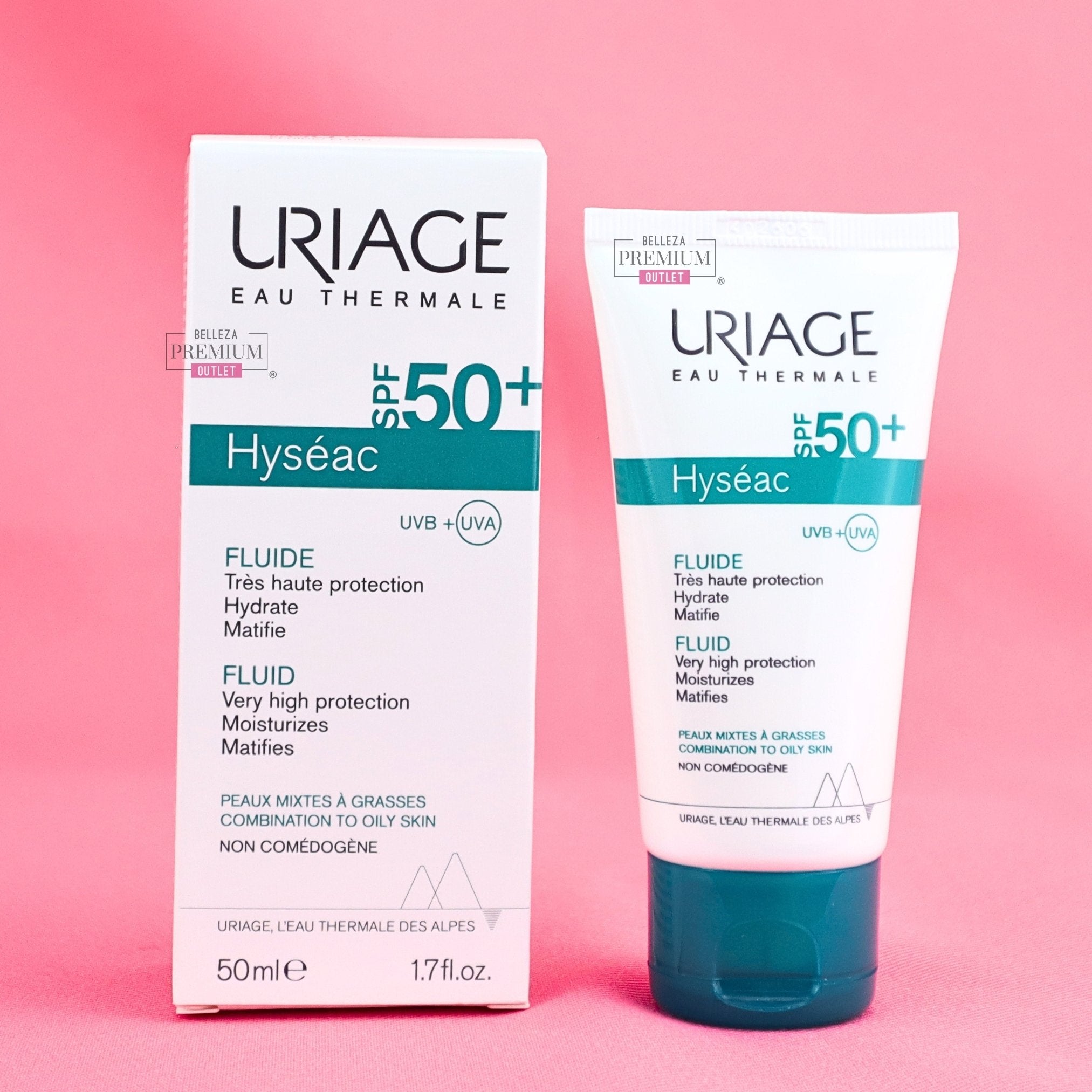 Uriage Hyseac Solaire SPF50+ 50ml – Protección Máxima y Control de Brillo para Piel Propensa a Imperfecciones