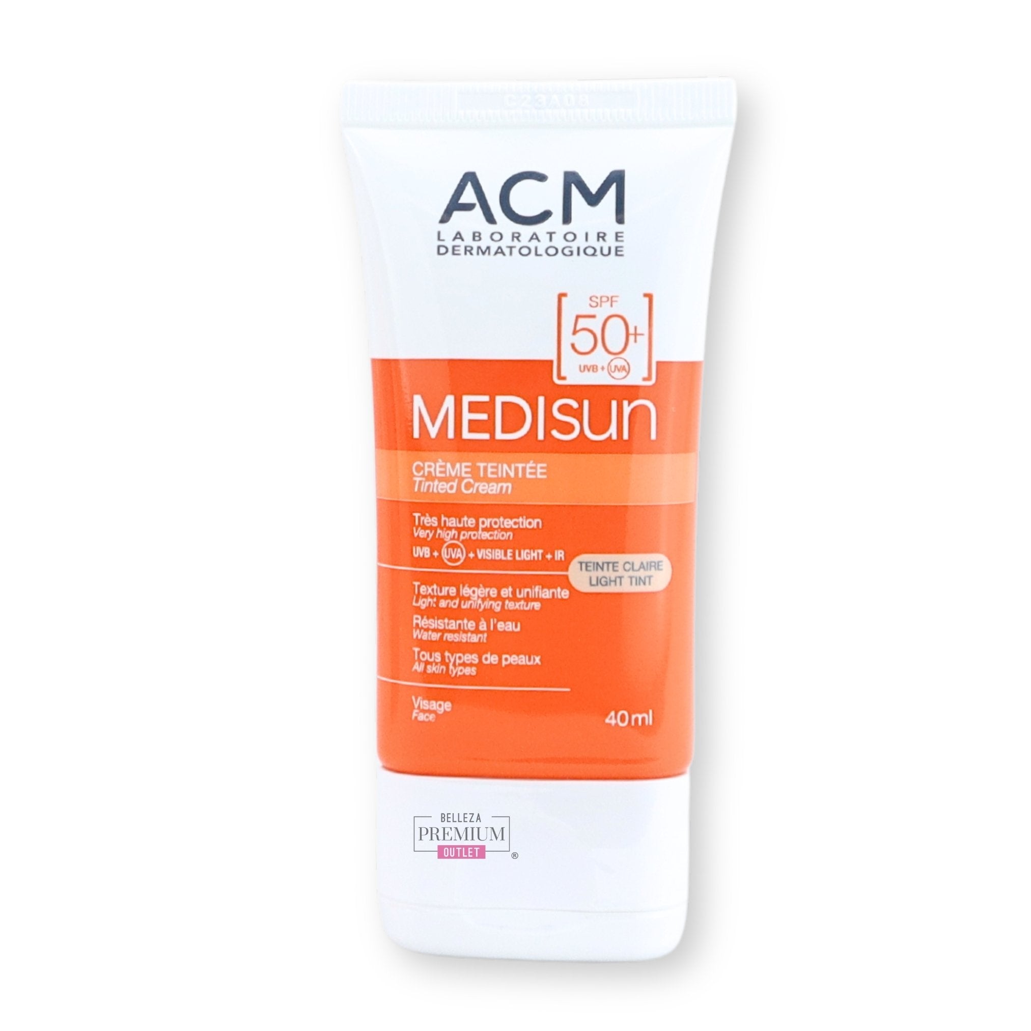 ACM Medisun Tinted Cream SPF 50+ Light Tint 40ml: Lleva un fabuloso toque de color en tu protector solar