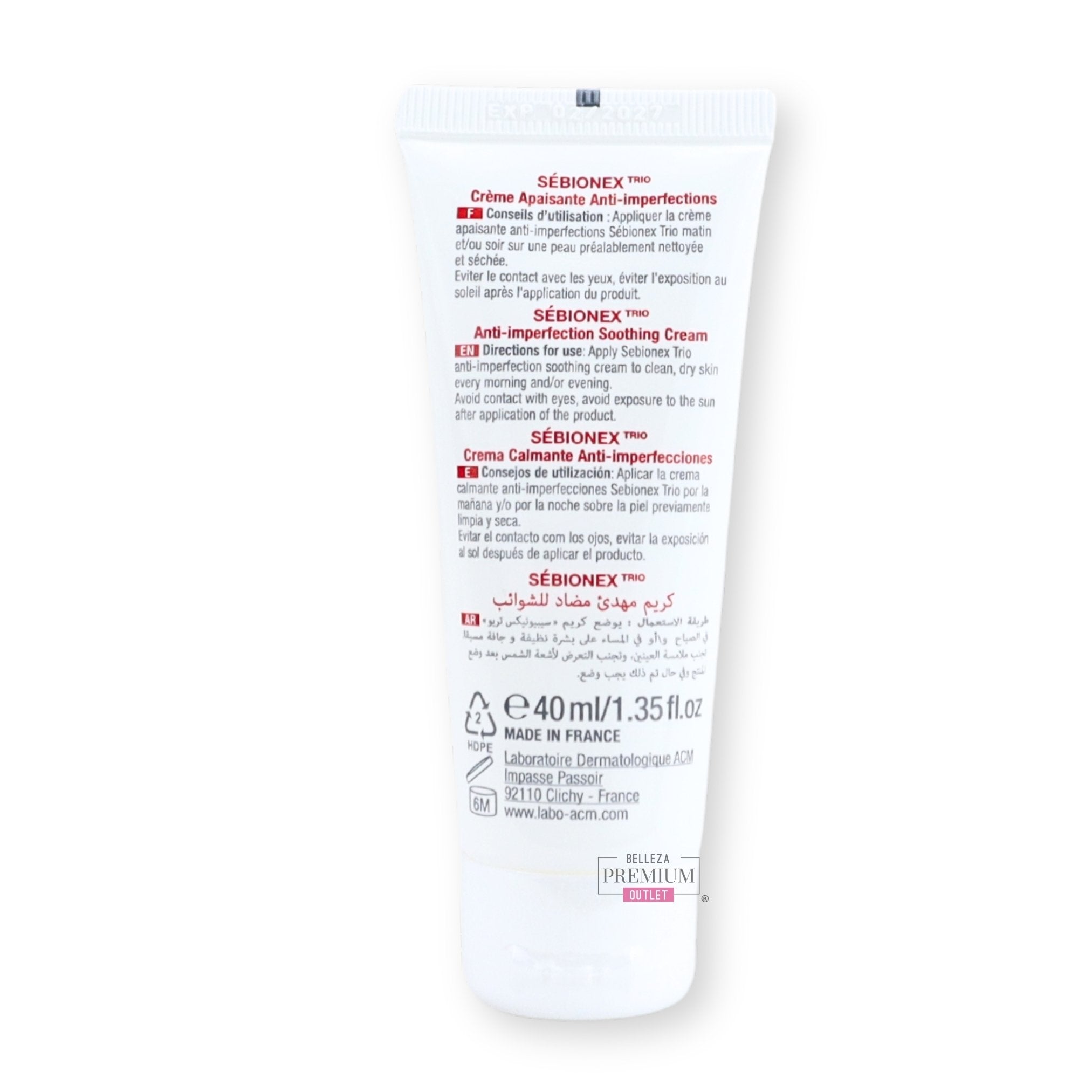 ACM Sébionex Trio Anti-Imperfection Soothing Cream 40ml: el innovador tratamiento anti-imperfecciones en crema