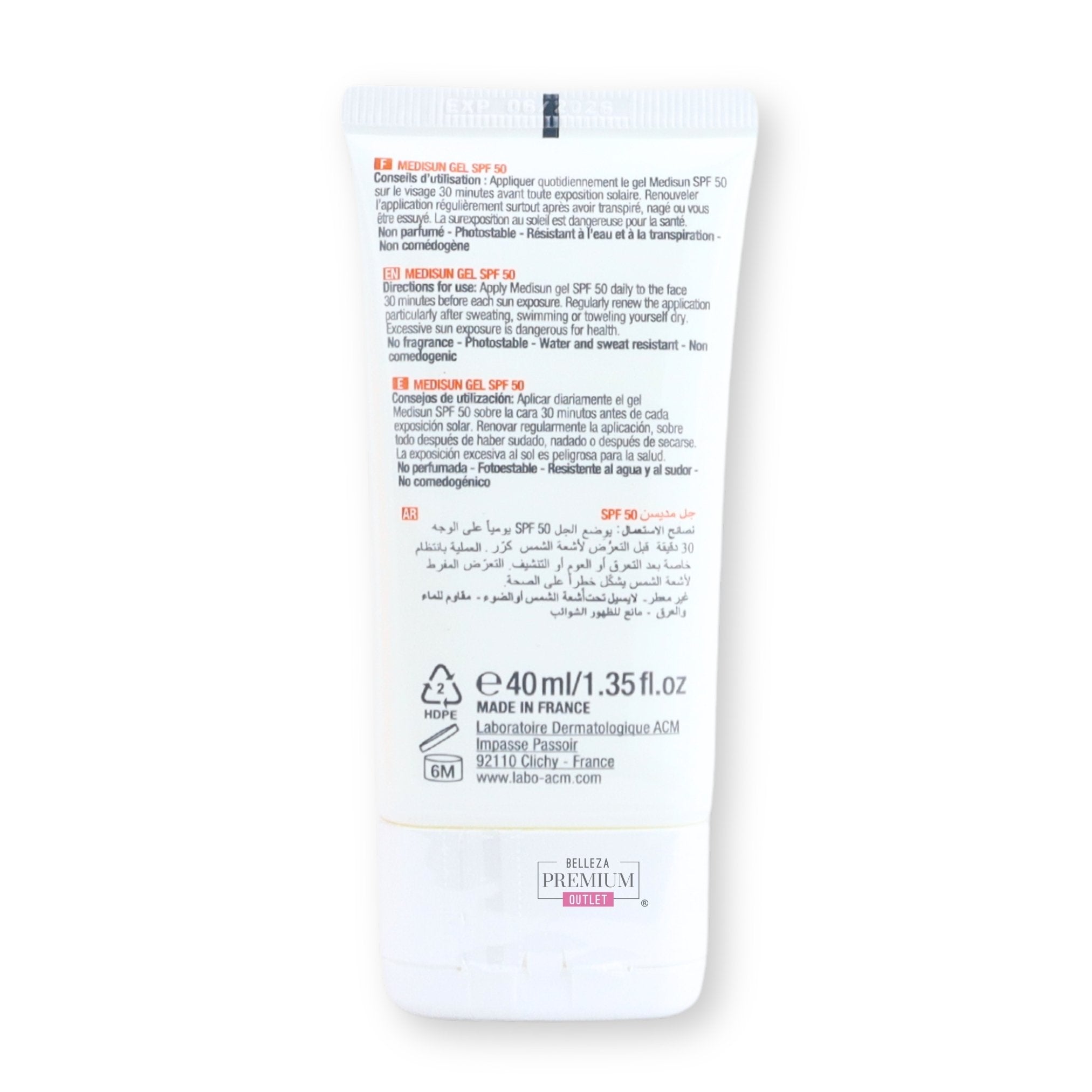 ACM Medisun Gel SPF50 40ml: Increíble protector solar para pieles sensibles para disfrutar del agua sin preocupaciones