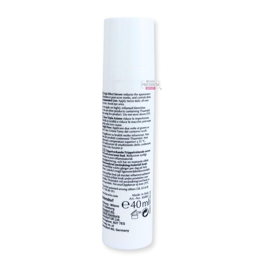 EUCERIN DERMOPURIFYER 40ML TRIPLE EFFECT SERUM: Sorprendente Solución para una Piel Limpia y Saludable