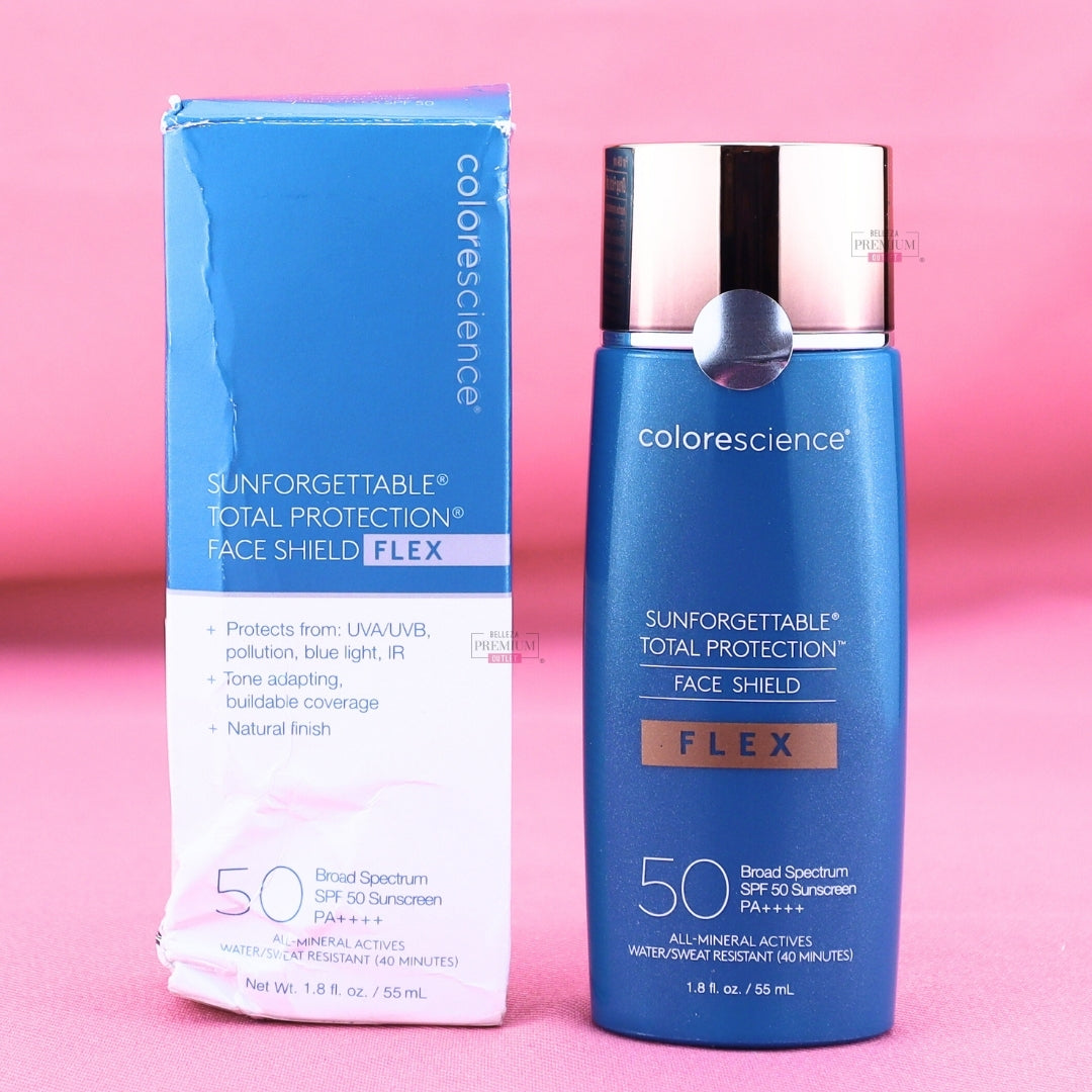 COLORESCIENCE FACE  FLEX SPF 50 TAN 55ml CAJA DAÑADA