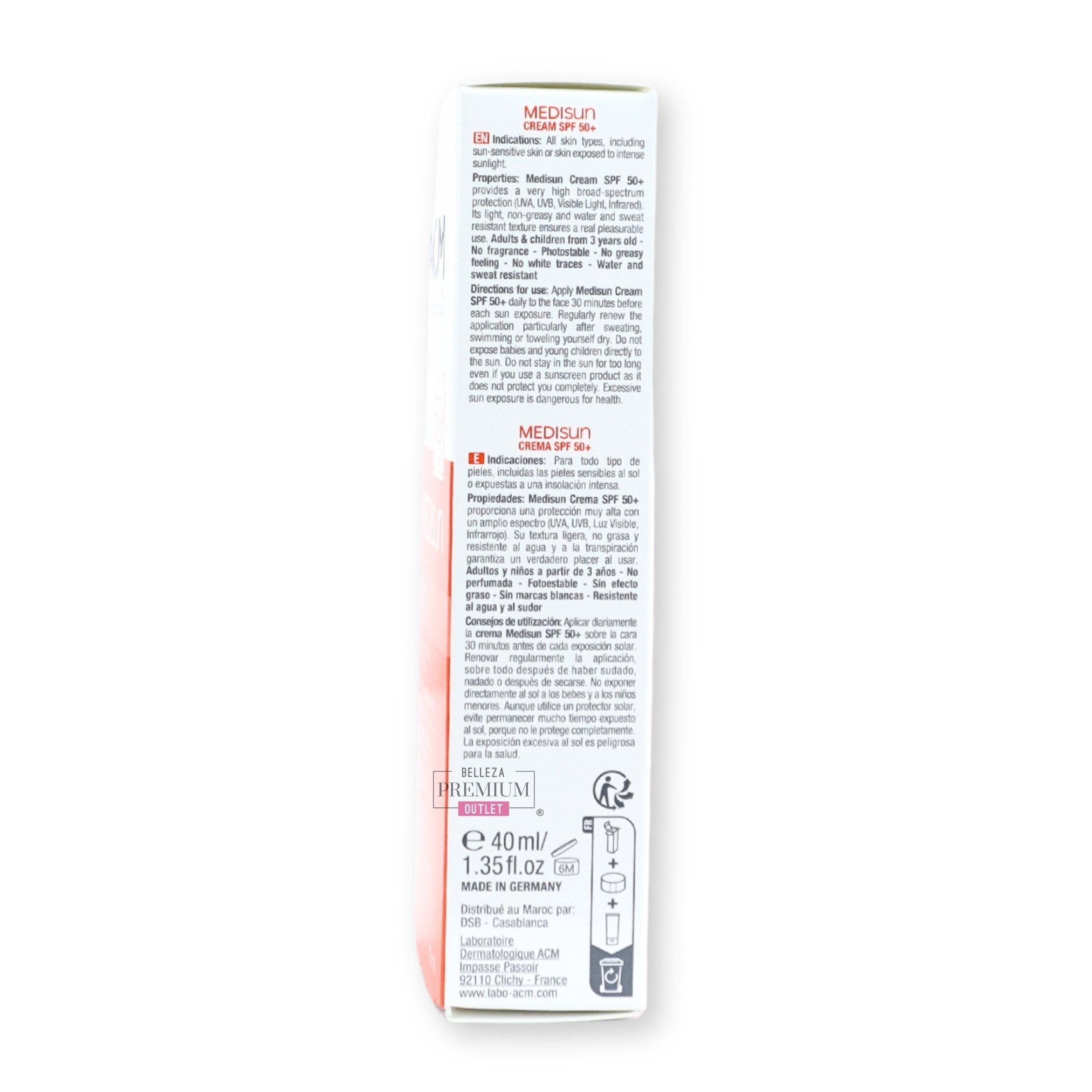 ACM Medisun Cream SPF 50+ 40ml: Increíble protector solar que previene el fotoenvejecimiento en pieles sensibles