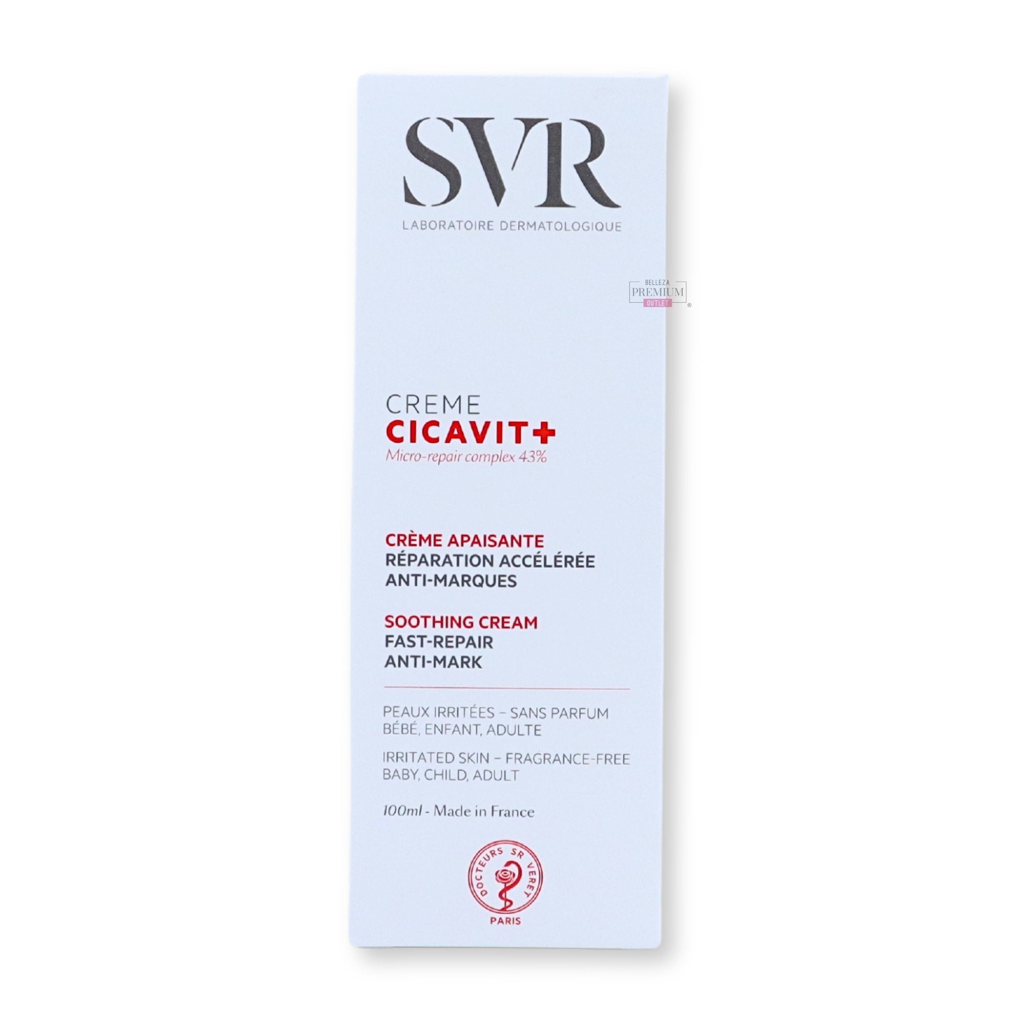 SVR Cicavit+ Crème 100ml: La Crema Irremplazable para una Piel Restaurada y Renovada
