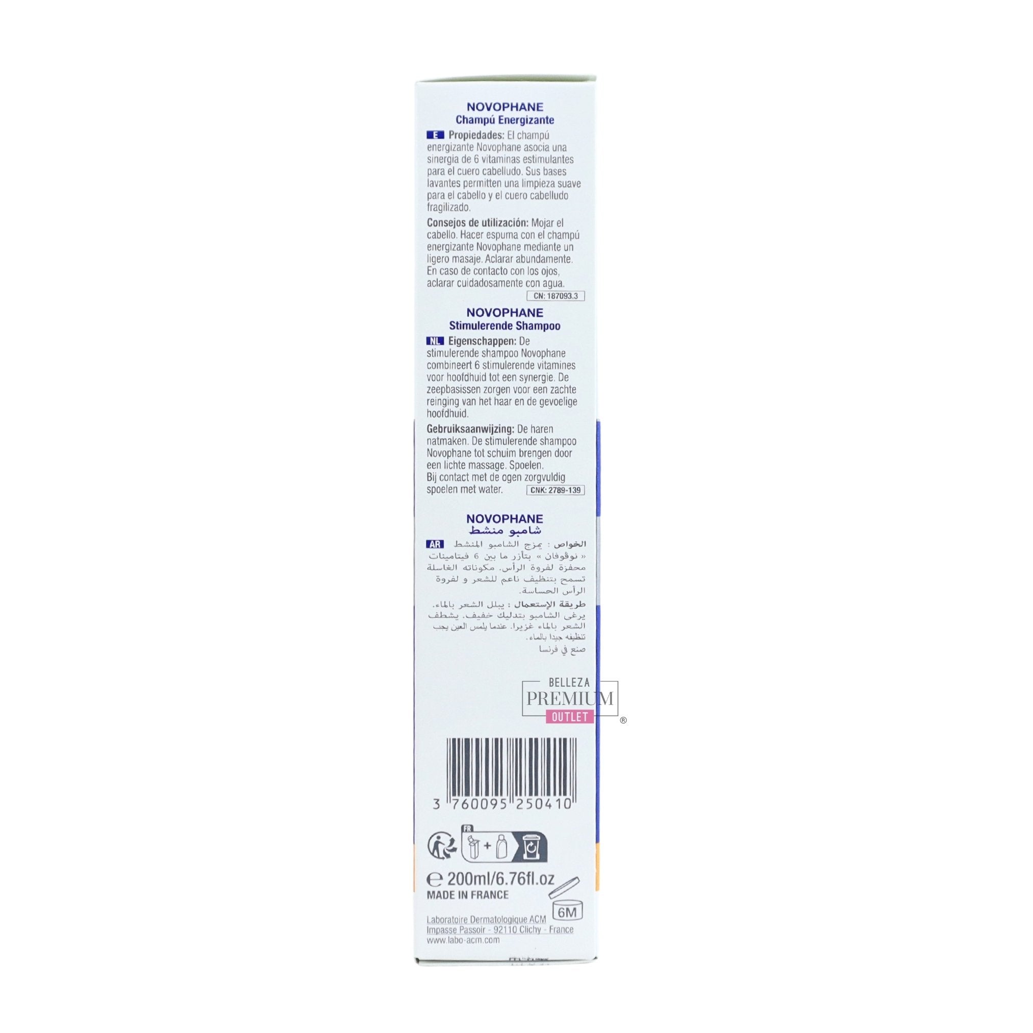 ACM Novophane Energizing Shampoo 200ml: El Transformador del Cabello Débil y Sin Vida
