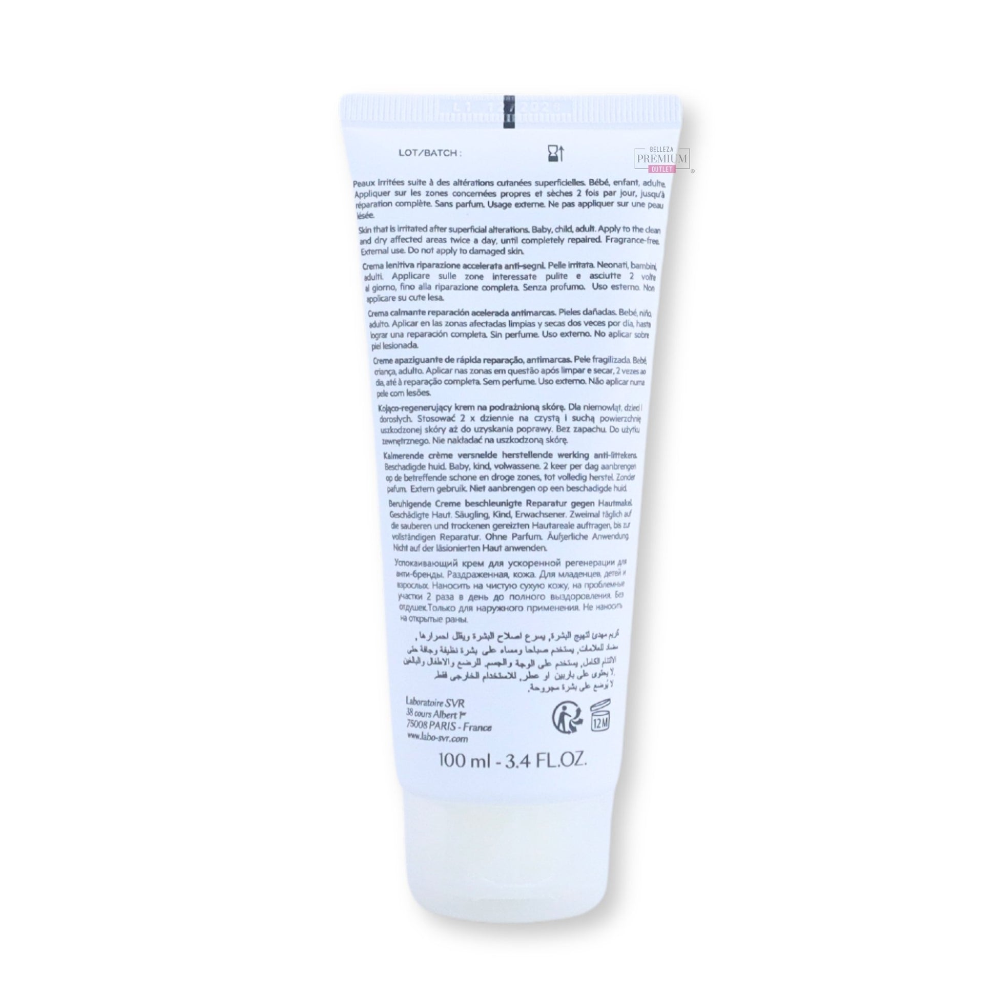 SVR Cicavit+ Crème 100ml: La Crema Irremplazable para una Piel Restaurada y Renovada