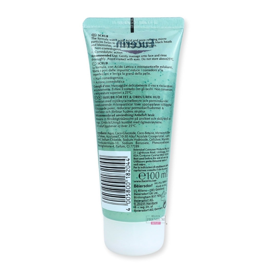 EUCERIN DERMOPURIFYER 100ML SCRUB: Poderoso Exfoliante para una Piel Libre de Imperfecciones