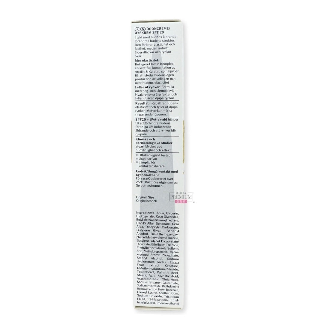 EUCERIN FILLER + ELASTICITY EYE CREAM SPF20 15ML: Brillante Juventud en Tu Mirada