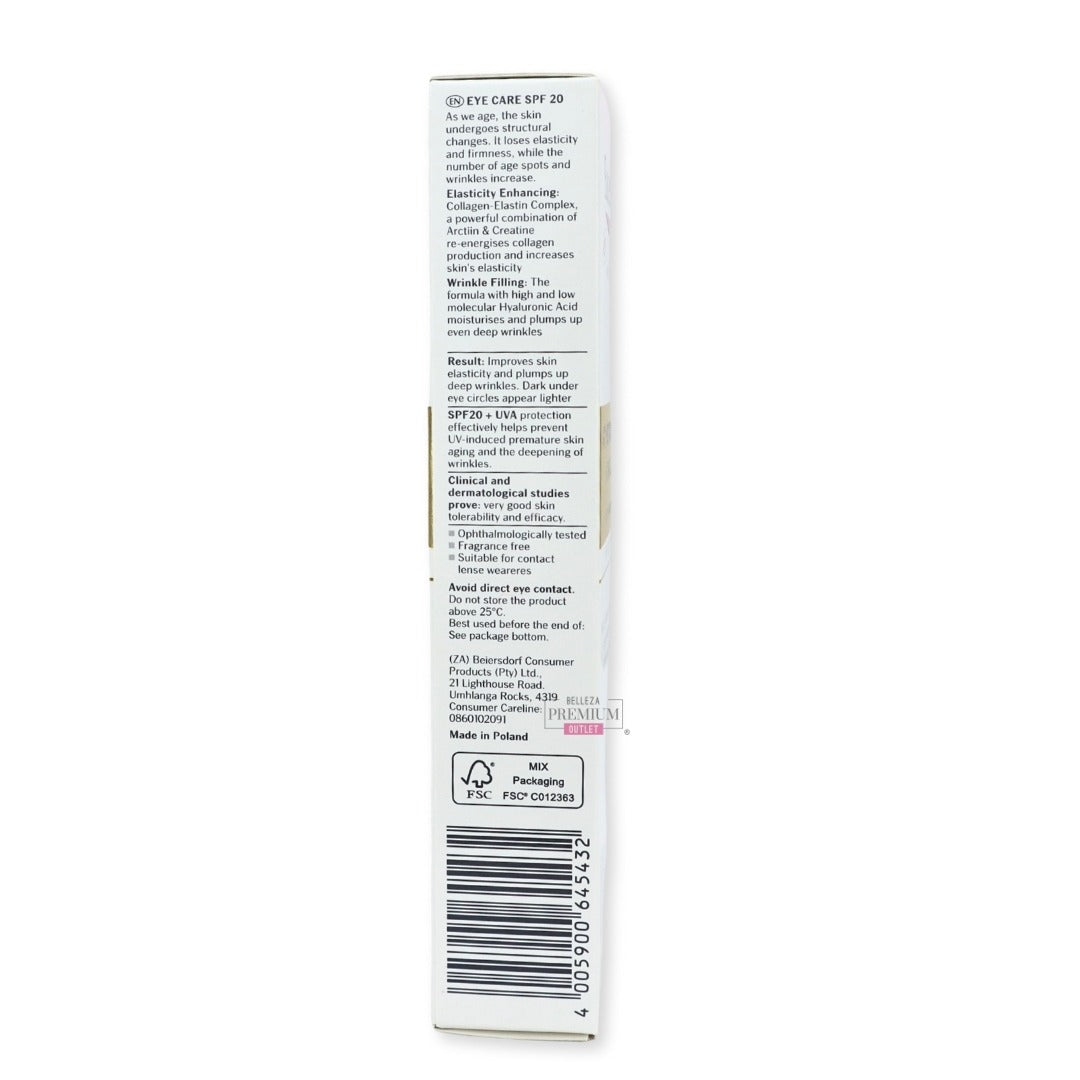 EUCERIN FILLER + ELASTICITY EYE CREAM SPF20 15ML: Brillante Juventud en Tu Mirada