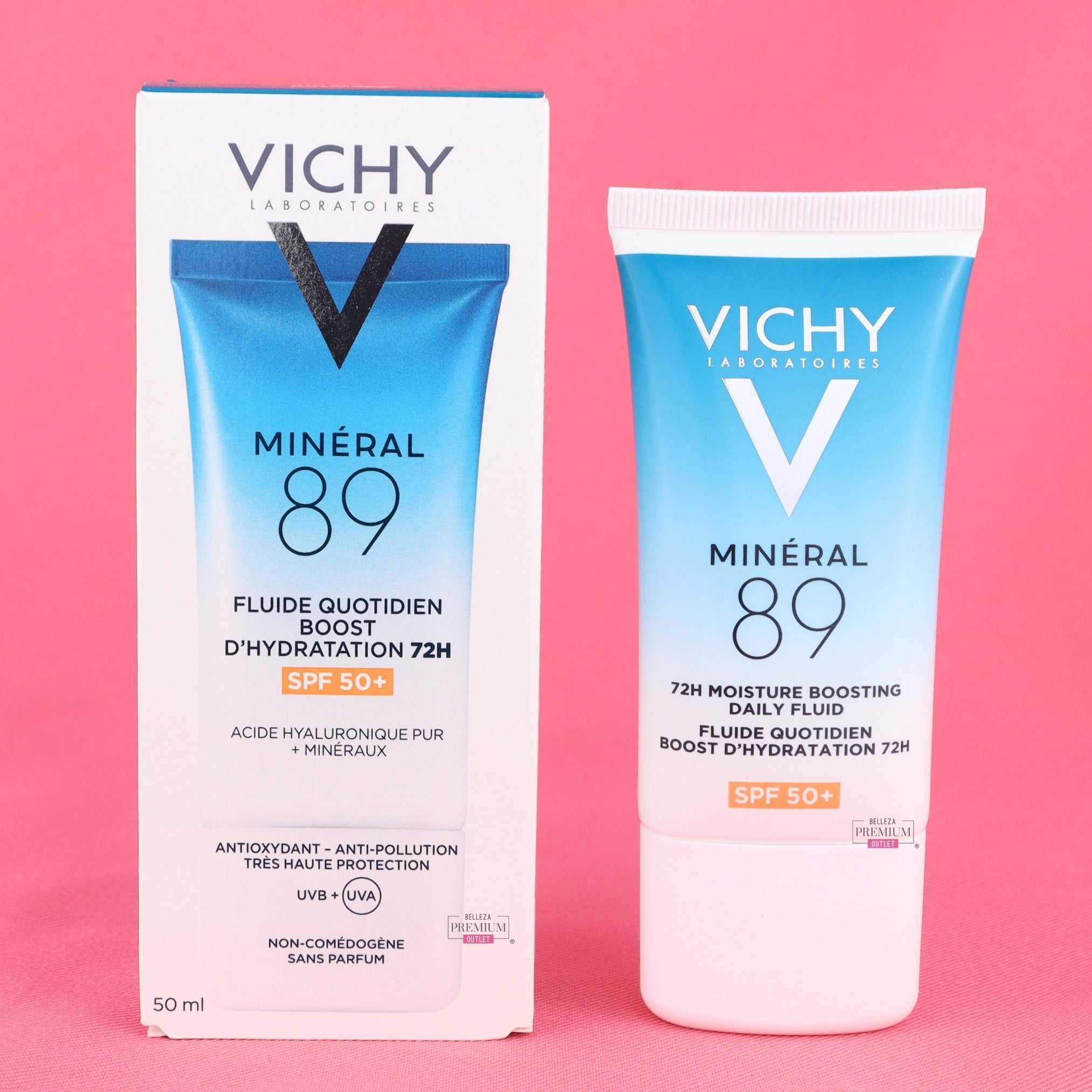 Vichy Minéral 89 Hydrating Fluid SPF50+ 50ml – Protección Solar Alta + Hidratación Reforzada en un Solo Paso