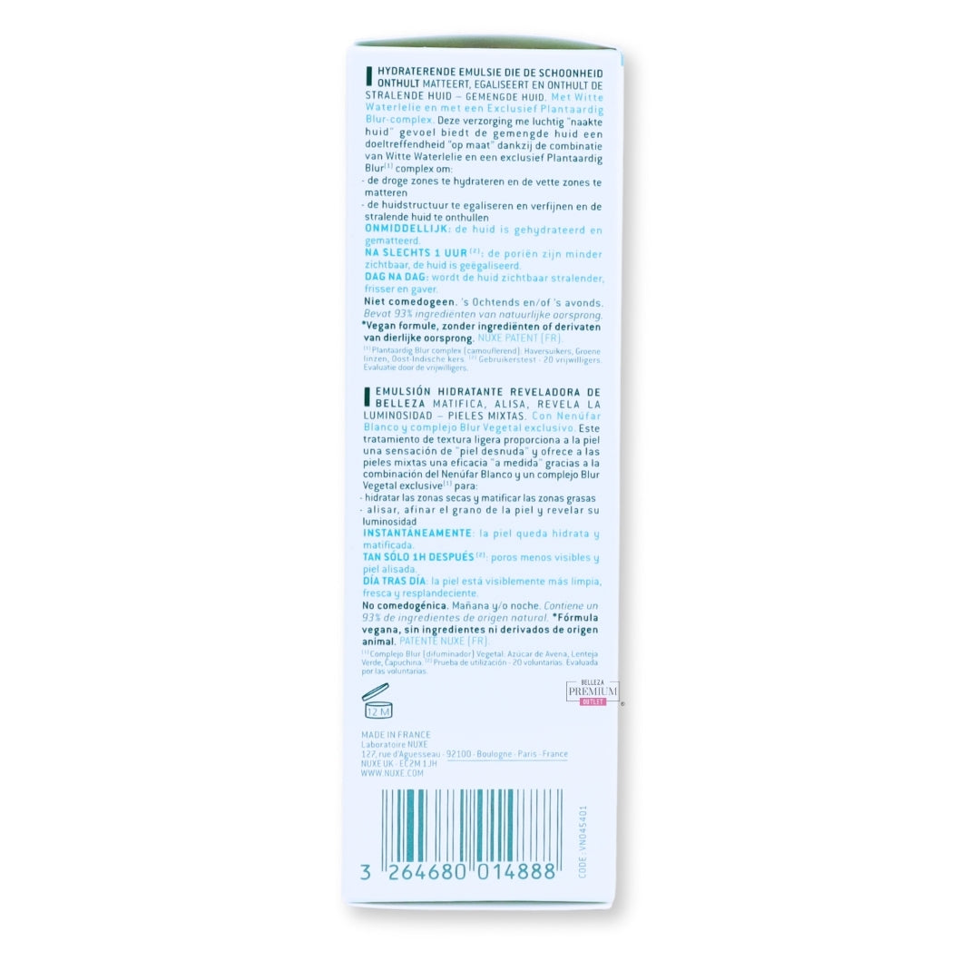 Nuxe Aquabella Beauty Revealing Moisturising Emulsion 50ml: La fenomenal emulsión hidratante para una piel fresca y equilibrada