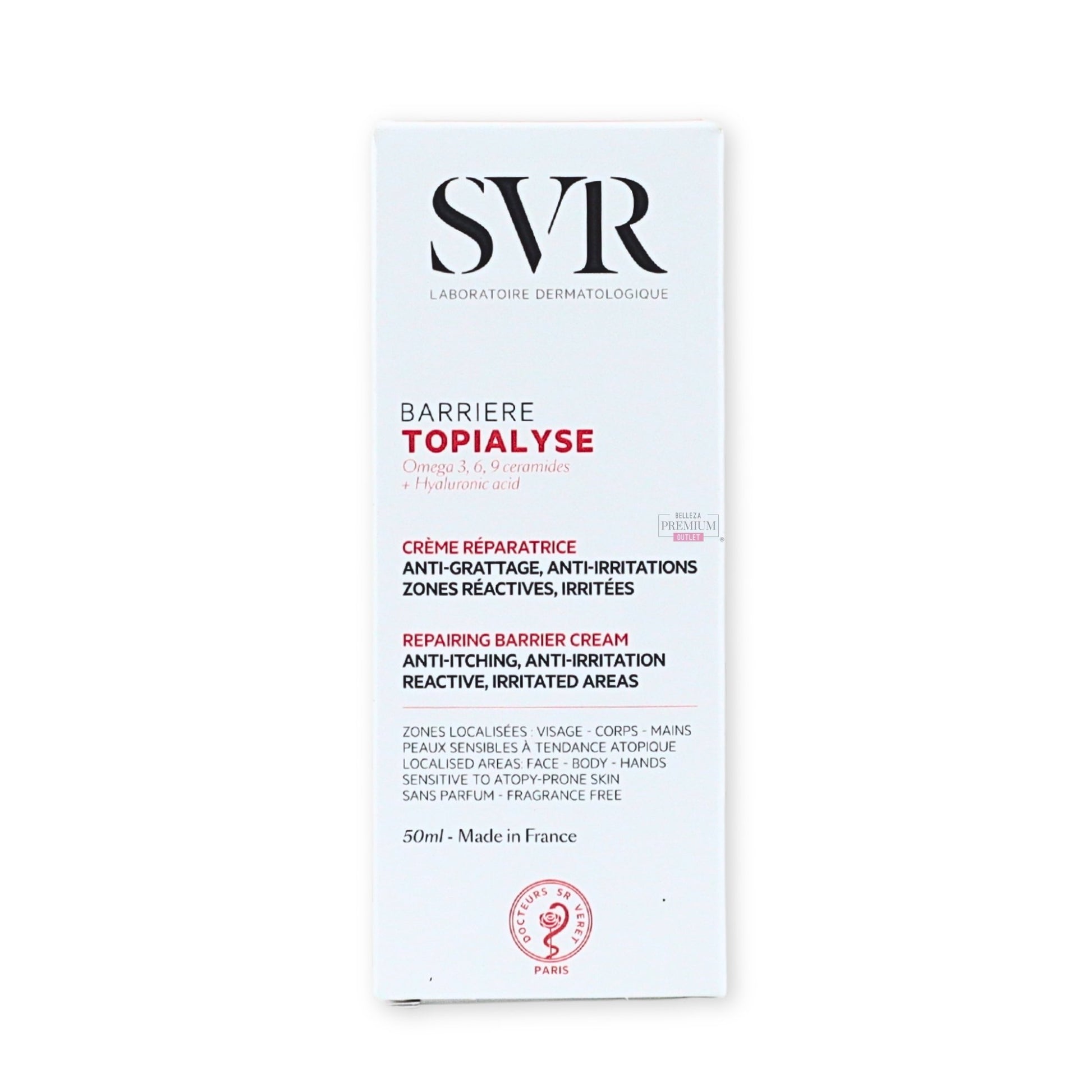 SVR Topialyse Crème Barrière 50ml: Invencible Barrera para una Piel Protegida y Reconfortada