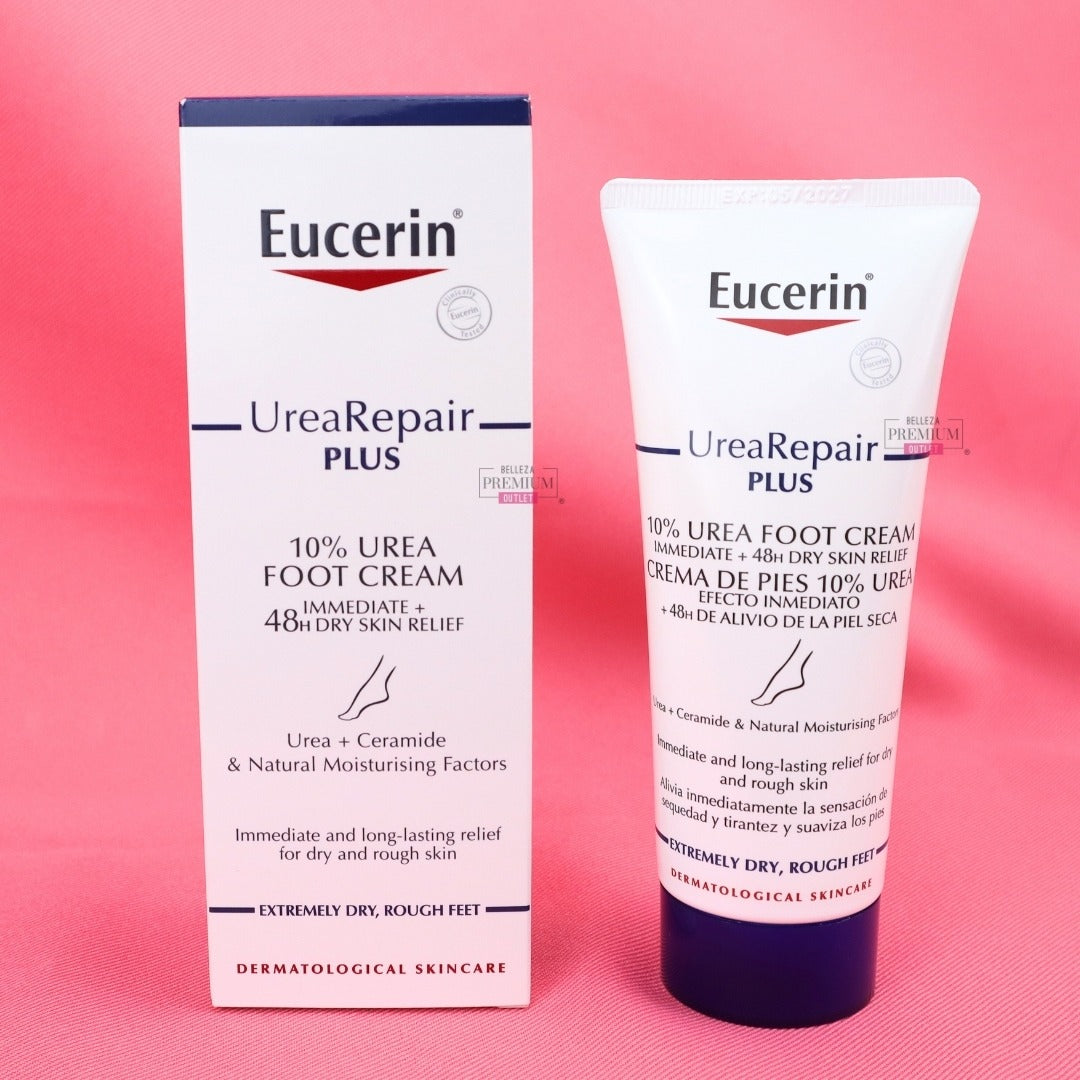 EUCERIN UREA REPAIR 100ML PLUS 10% UREA FOOT CREAM: El Poder Esencial para Pies Suaves y Reparados