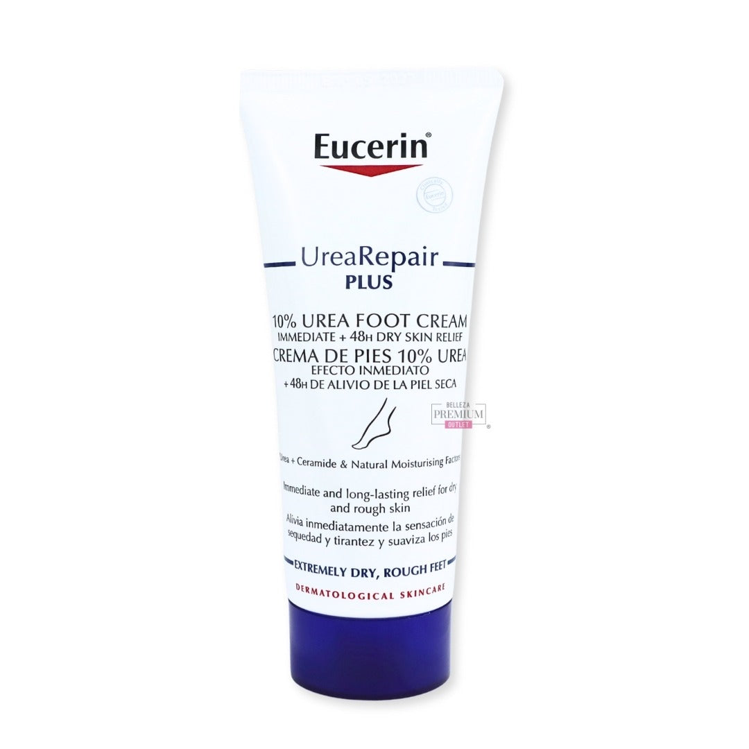EUCERIN UREA REPAIR 100ML PLUS 10% UREA FOOT CREAM: El Poder Esencial para Pies Suaves y Reparados