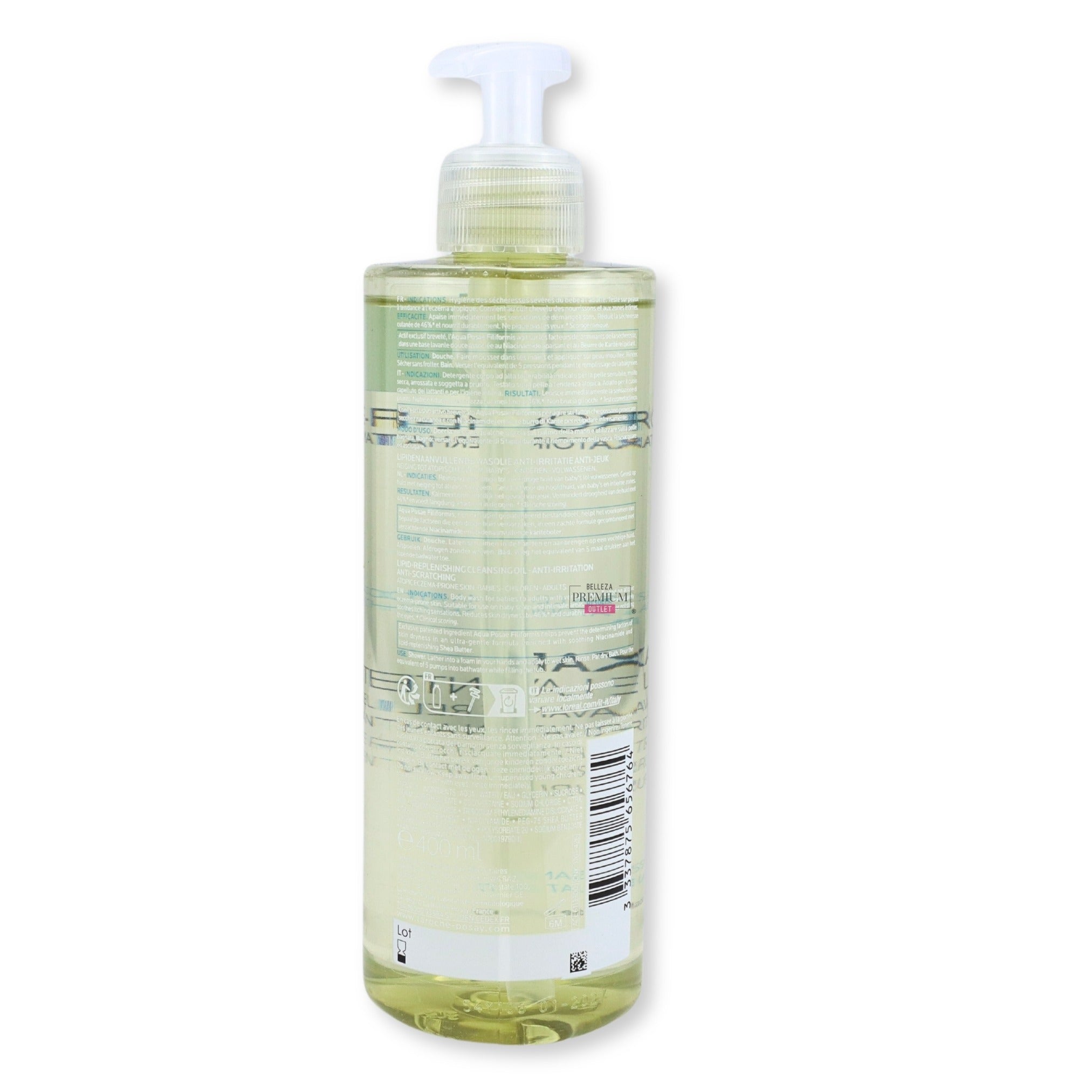 La Roche-Posay Lipikar Huile Lavante 400ml: Aceite Limpiador Eficaz para Pieles Secas y Sensibles