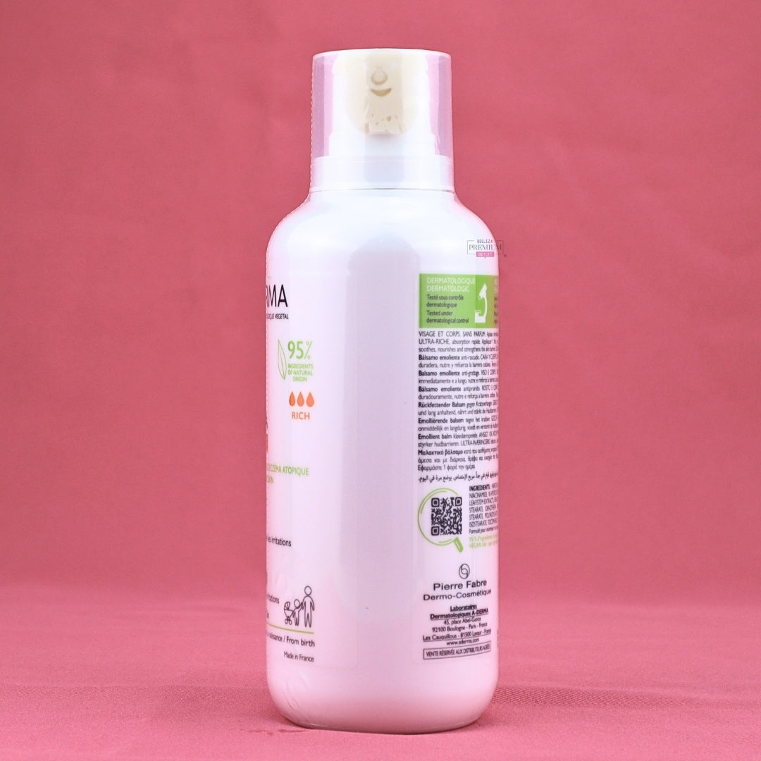 Aderma EXOMEGA Control Emollient Balm Antiscratching 400ml DERRAMADI