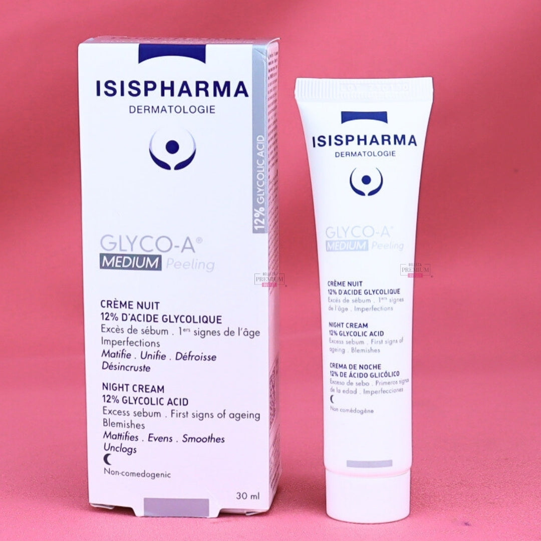 Isispharma Glyco A Medium Peeling Night Cream 30Ml CAJA ROTA O MANCHADA