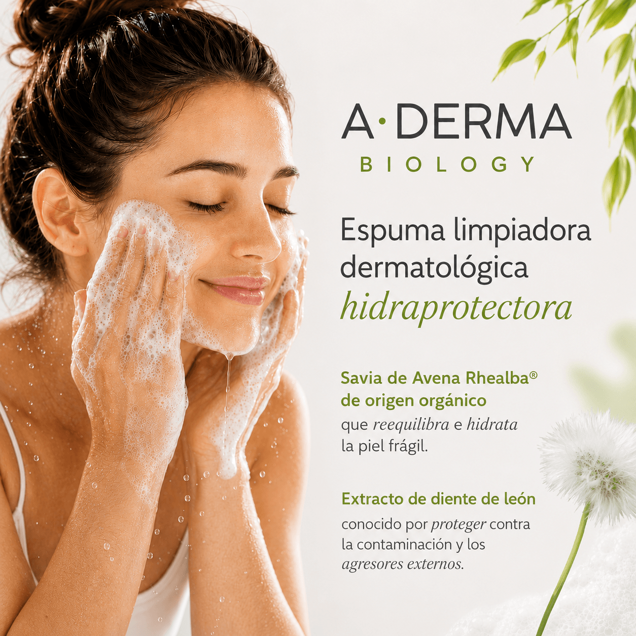A-Derma Biology-Espuma Limpiadora  Hydra-Protectora 150 ml