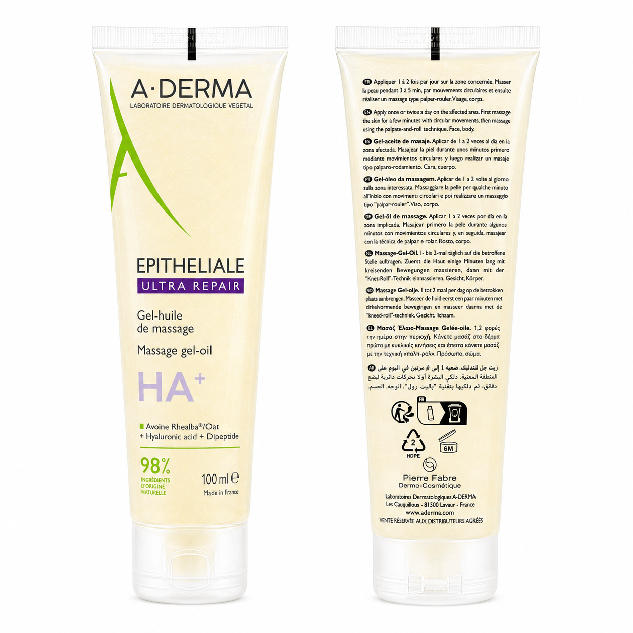 A-Derma EPITHELIALE Ultra Repair-Gel de masaje 100ml