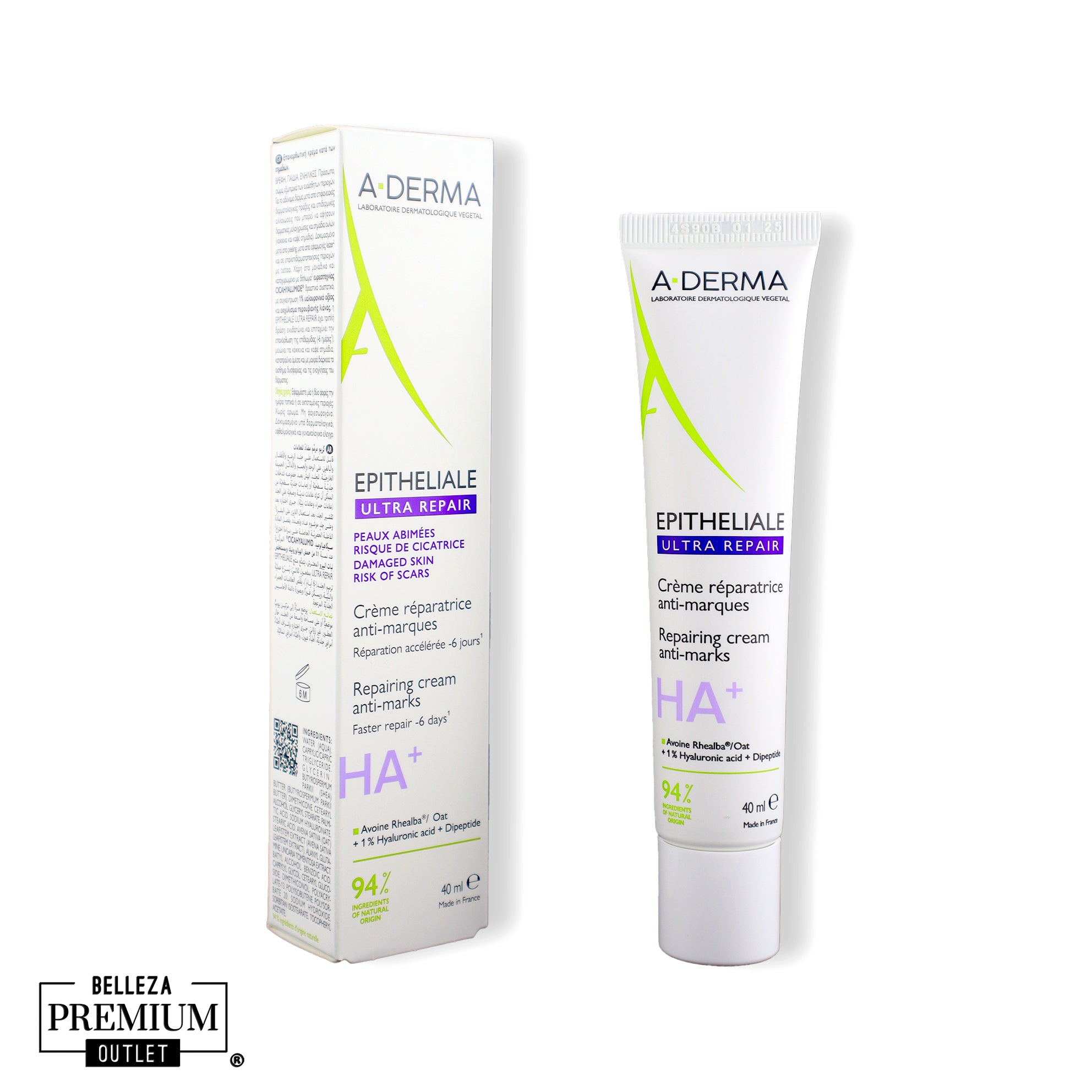 A-Derma Epitheliale Ultra Repair HA+ – Reparación Acelerada, Calma Profunda y Piel Restaurada