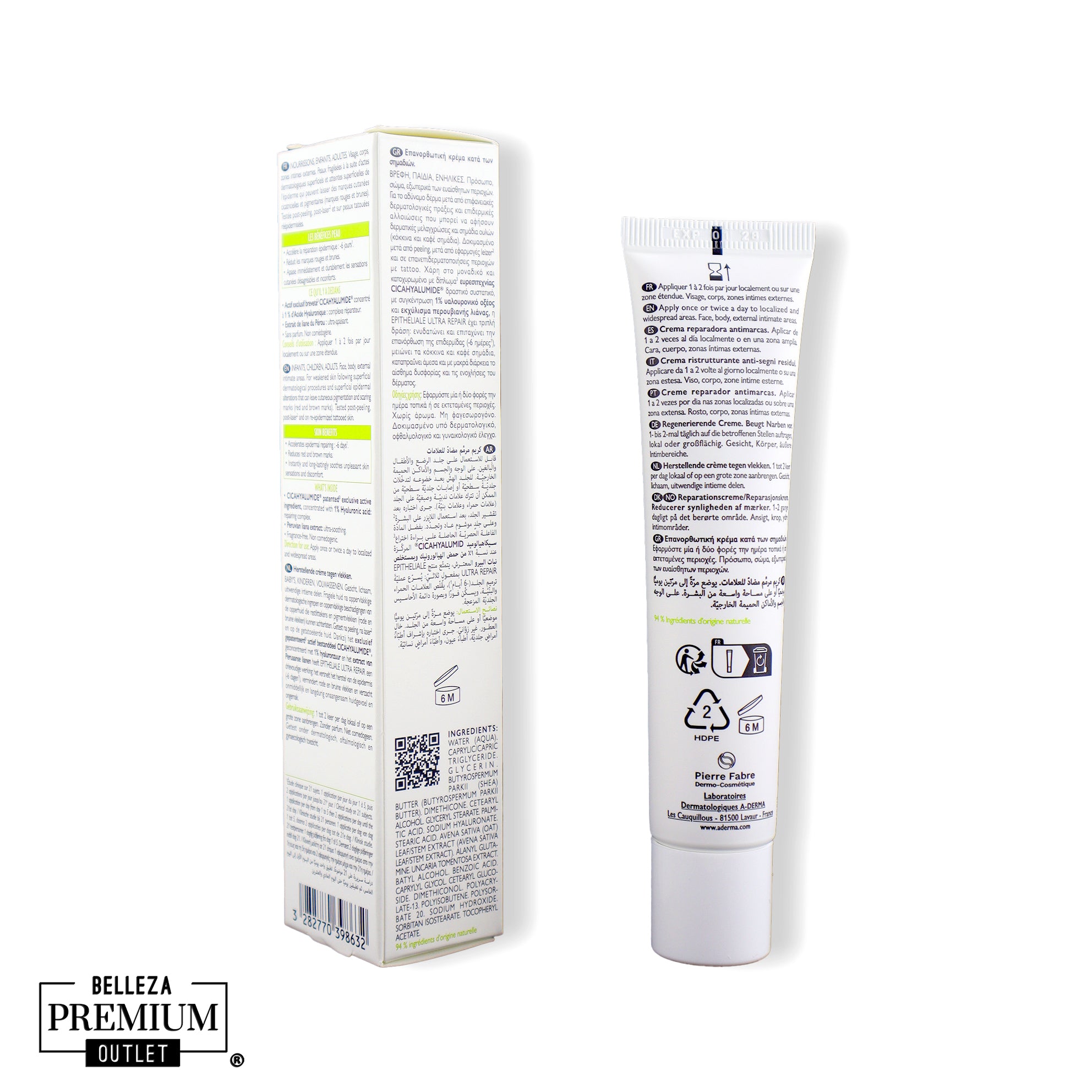 A-Derma Epitheliale Ultra Repair HA+ – Reparación Acelerada, Calma Profunda y Piel Restaurada